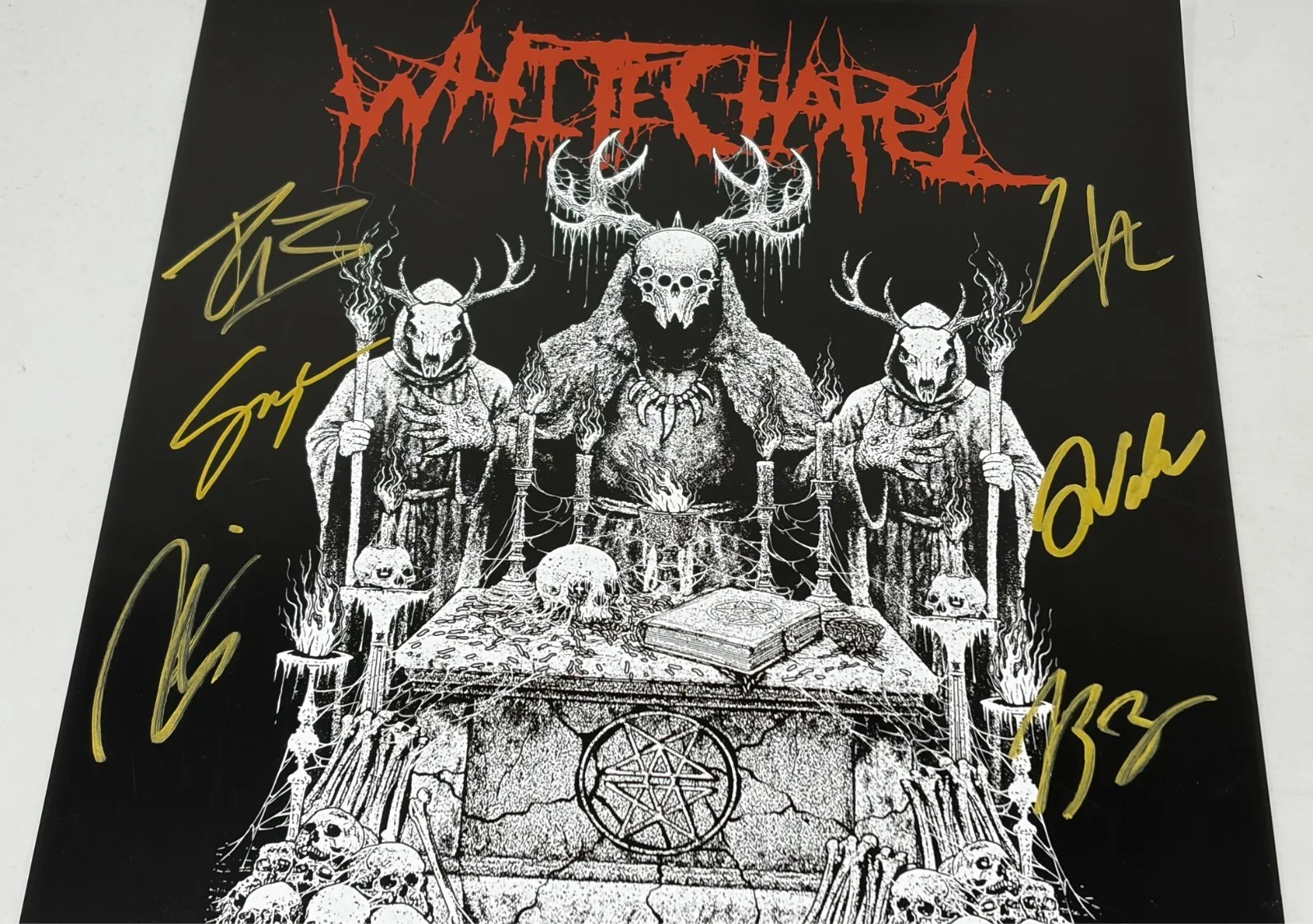 Whitechapel signed 2026 Tour Poster JSA COA, image 3