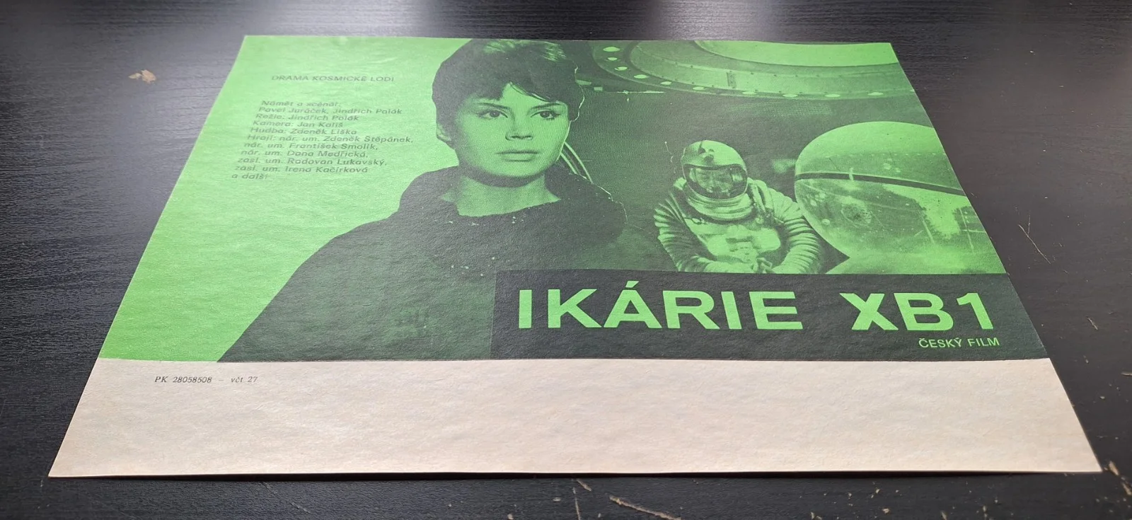 IKARIE XB 1, VOYAGE TO THE END OF THE UNIVERSE, ORIGINAL A4 CZECH MOVIE POSTER, изображение 2