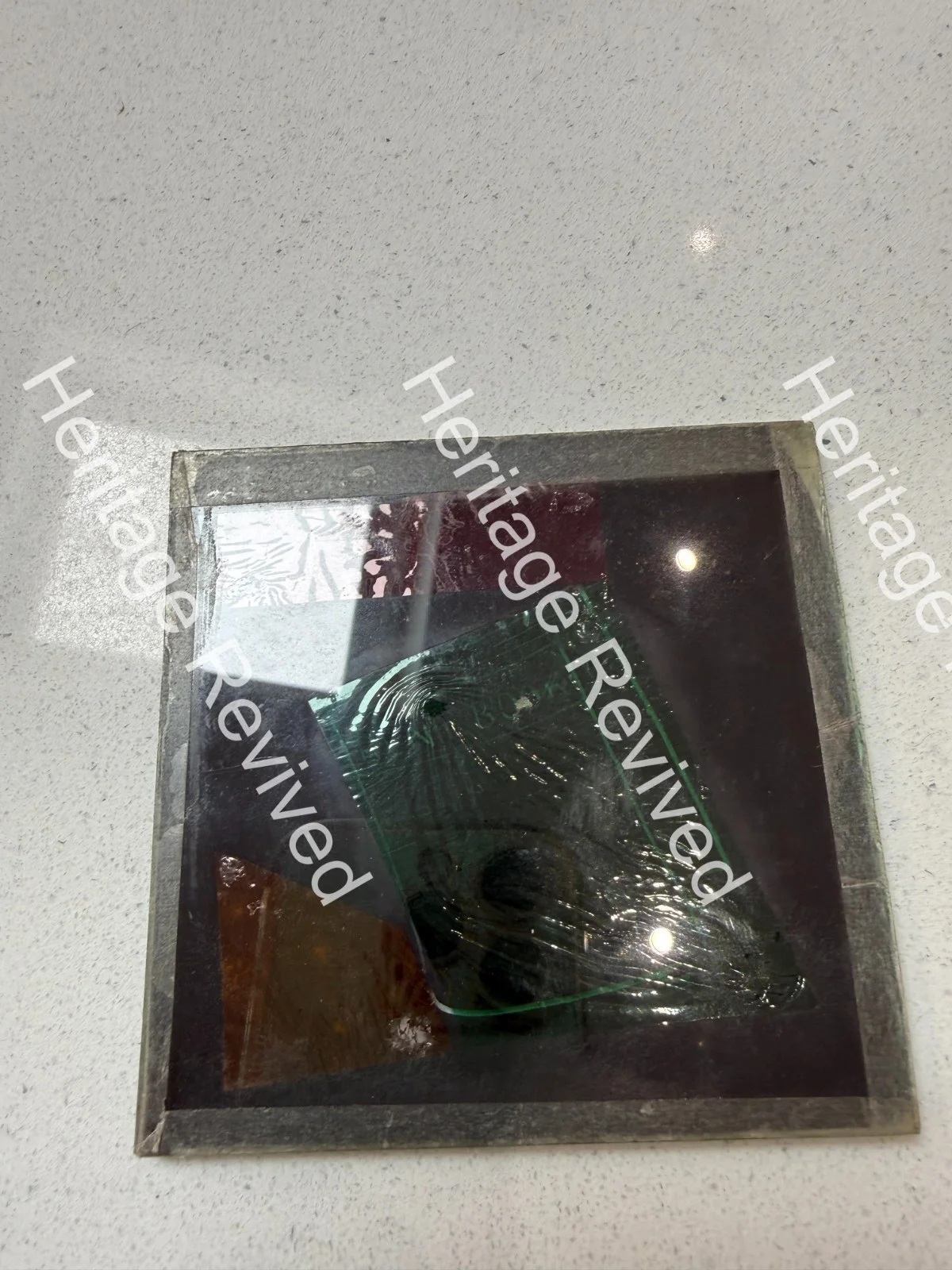 ANTIQUE GLASS PAINTED SLIDE ADVERT STATE CINEMA GRAYS ESSEX THE RENT MAN !, изображение 2