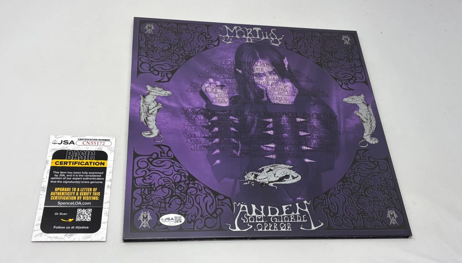 Mortiis signed Anden Som Gjorde Oppror Album JSA COA, изображение 2