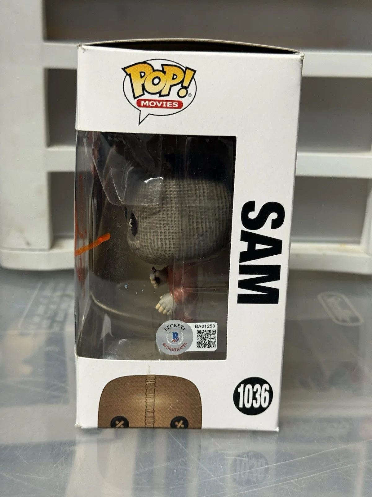 Dylan Baker — Trick Or Treat Dylan Baker Signed Sam Funko Pop #1036 Beckett Spirit Halloween, image 2
