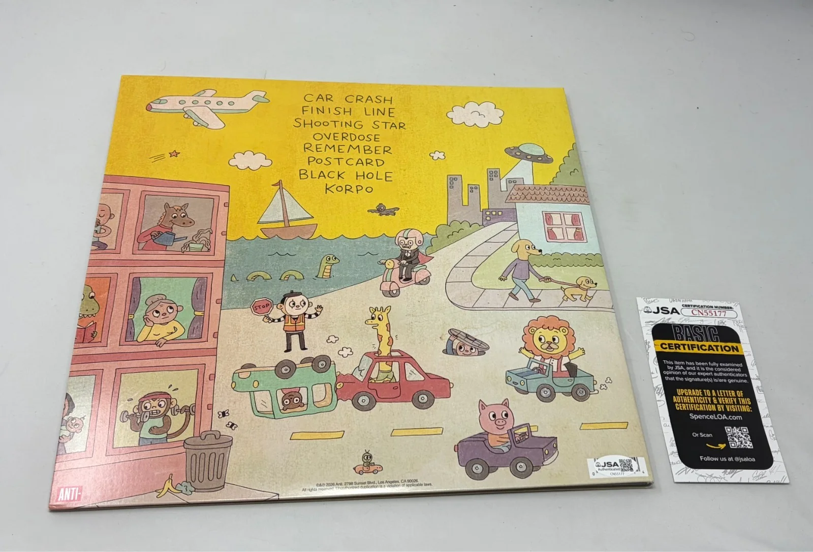 Sean Solomon signed The World Is Not Good Enough Album JSA COA, изображение 2