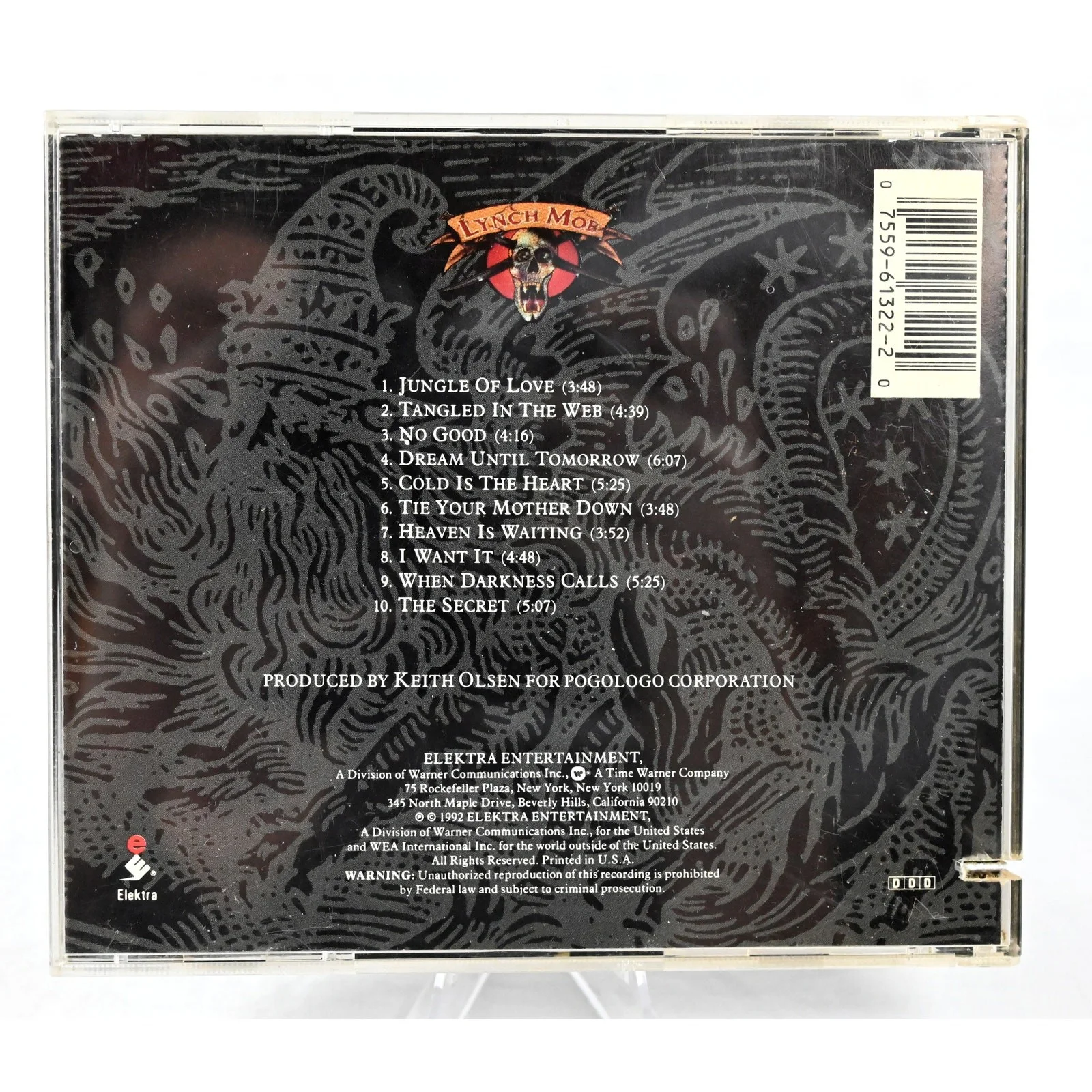 Lynch Mob 1992 CD Autographed Signed George Lynch Dokken, image 4