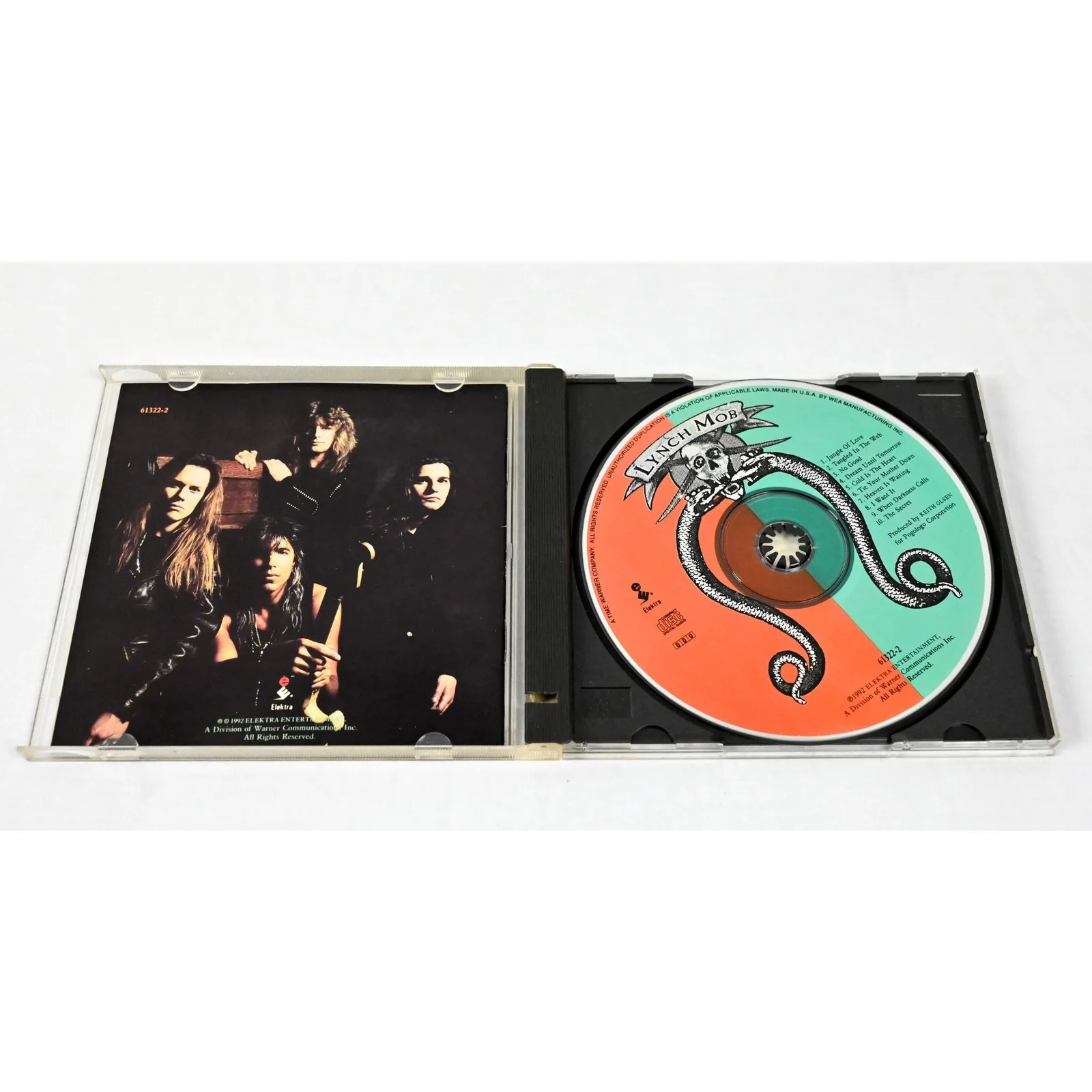 Lynch Mob 1992 CD Autographed Signed George Lynch Dokken, image 5