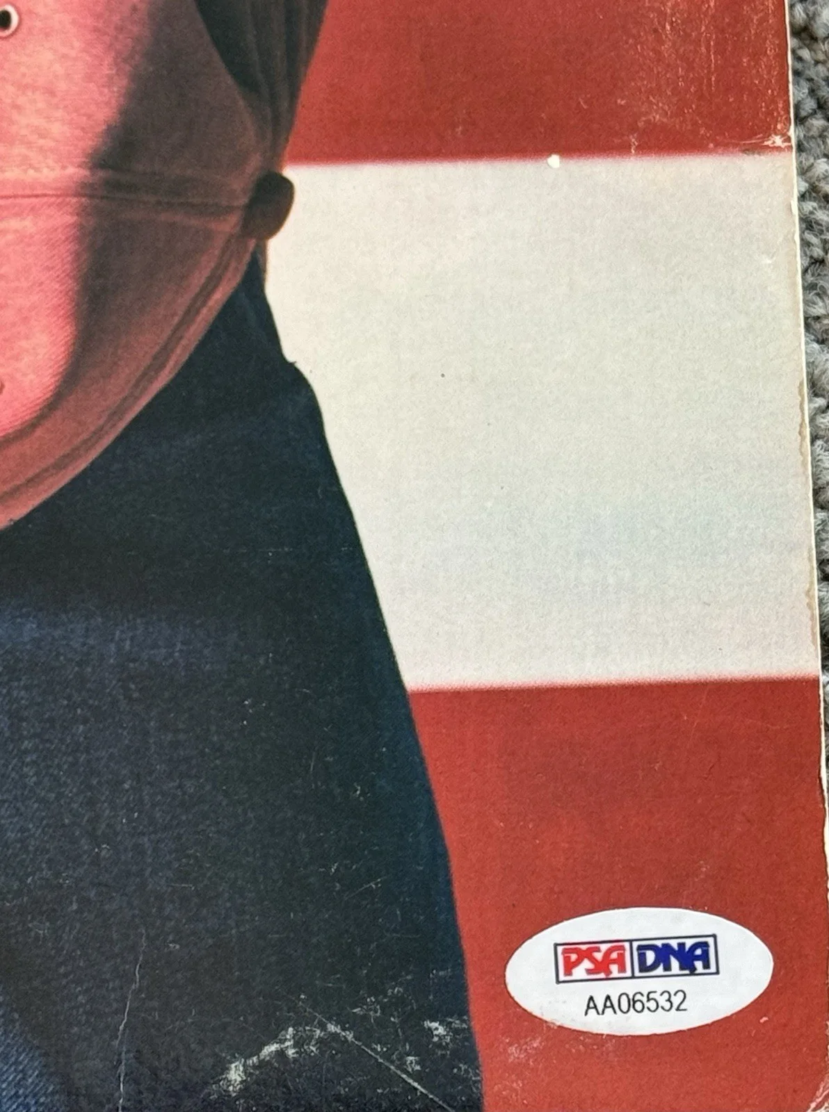 Bruce Springsteen Signed Auto Born In The USA Album Vinyl PSA/DNA Guitar Sketch, изображение 2