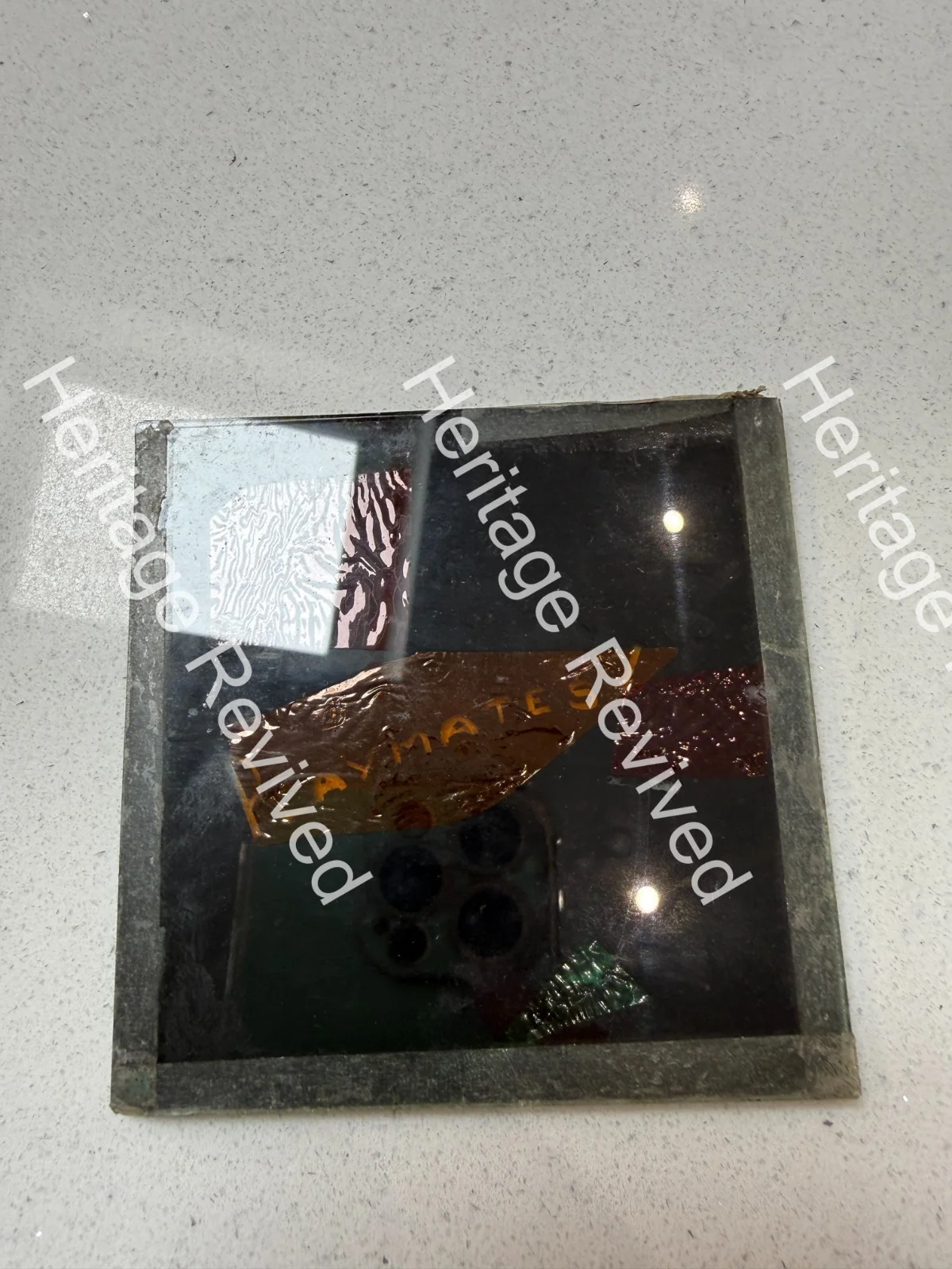 ANTIQUE GLASS PAINTED SLIDE ADVERT STATE CINEMA GRAYS ESSEX STAN OLIVER PLAYMATE, изображение 2