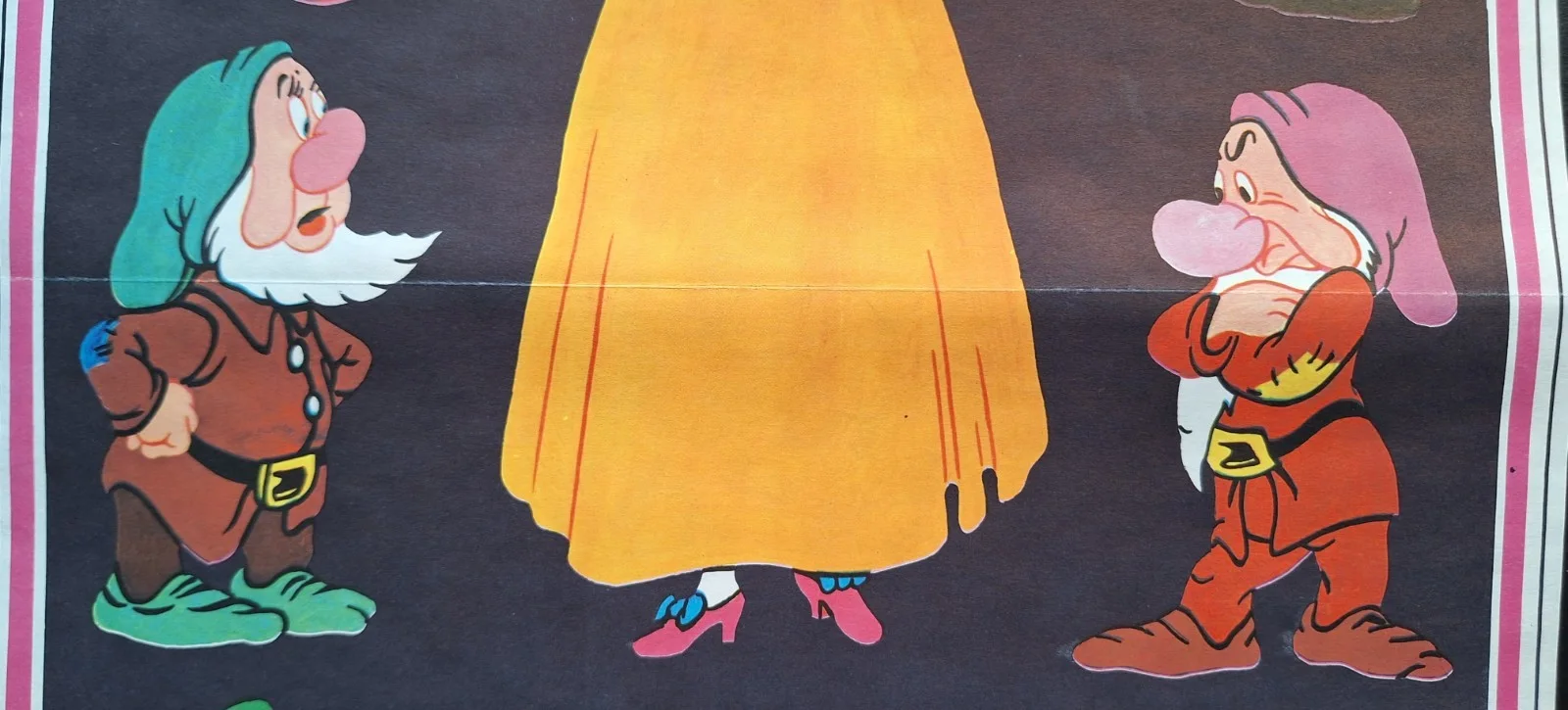 SNOW WHITE AND THE SEVEN DWARFS ORIGINAL A3 CZECH MOVIE POSTER BRETISLAV SEBEK, изображение 3
