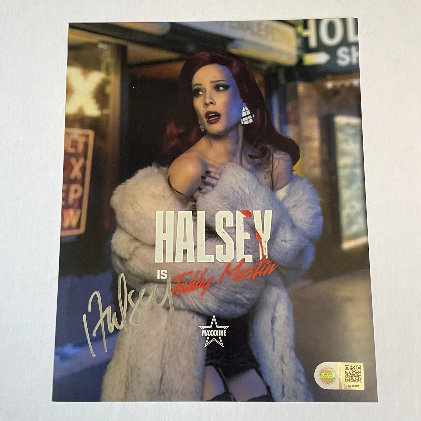 HALSEY — HALSEY SIGNED MAXXXINE 8x10 PHOTO POSTER PRINT AUTOGRAPH SWAU COA, изображение 2
