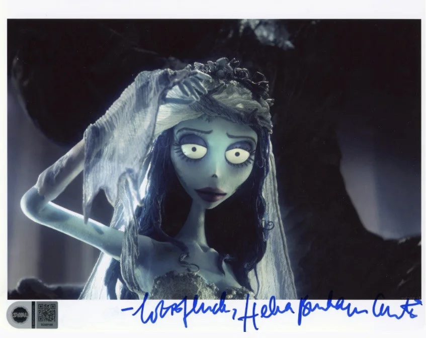 Helena Bonham Carter — HELENA BONHAM CARTER SIGNED PHOTO 8x10 CORPSE BRIDE SIGNED PHOTO SWAU COA