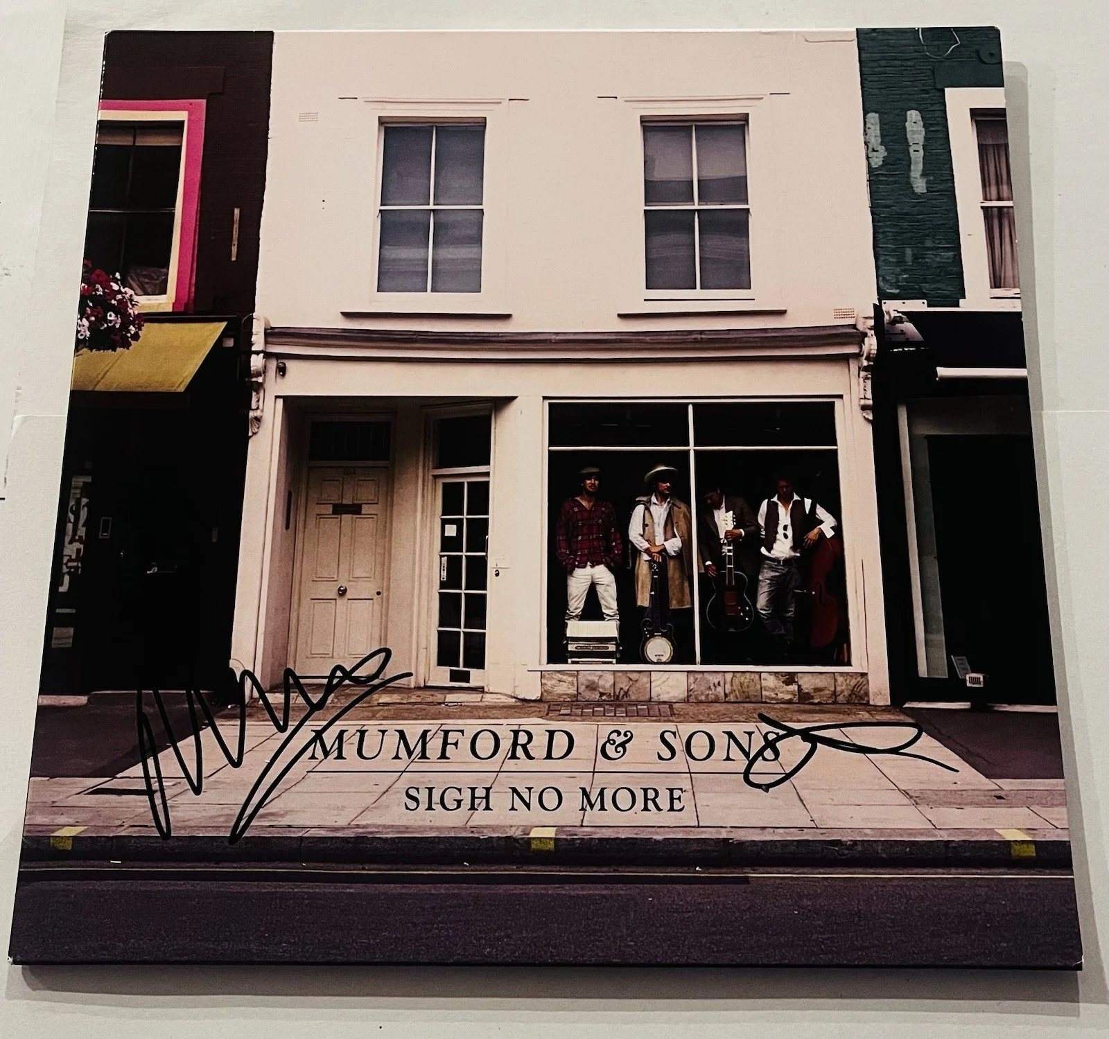 MUMFORD & SONS SIGNED SIGH NO MORE LP VINYL RECORD ALBUM MARCUS TED JSA COA, изображение 3
