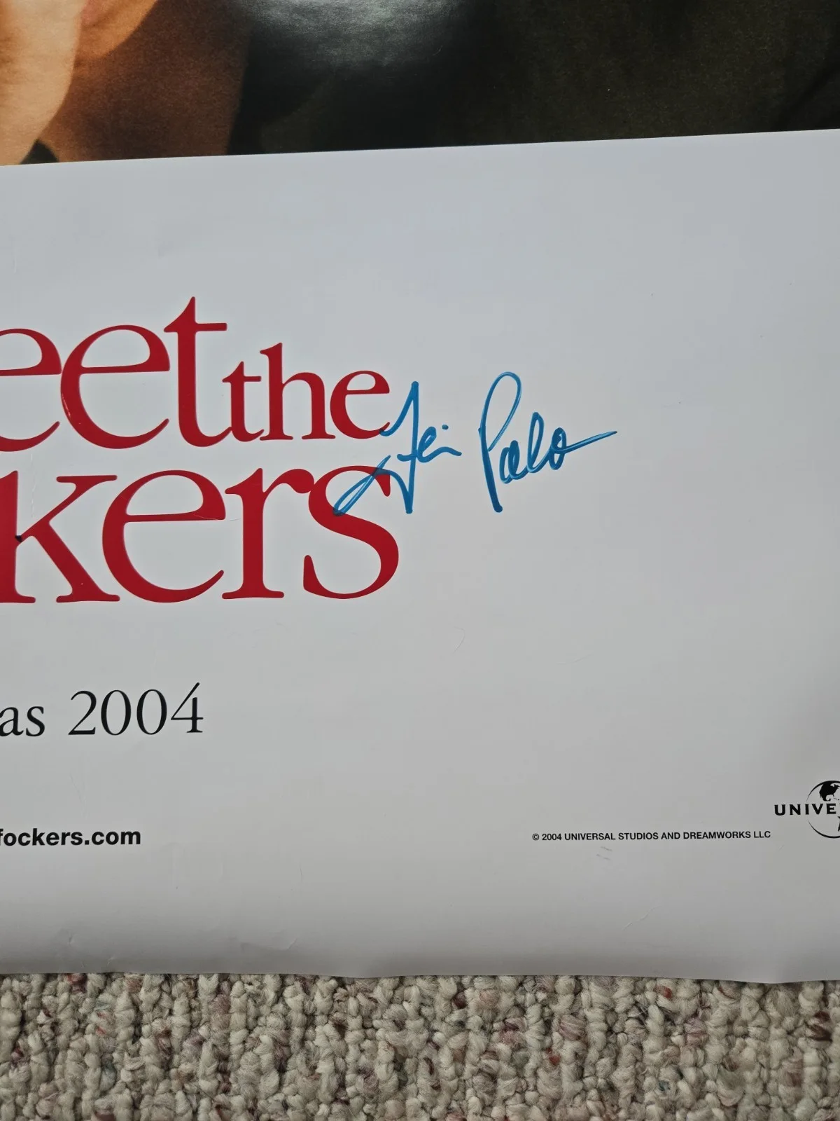 Barbara Streisand- Dustin Hoffman Plus ' Meet The Fockers' Signed Poster. C.O.A!, изображение 5