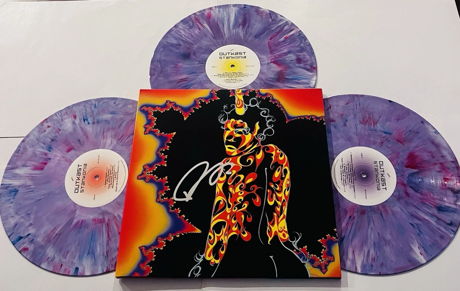 BIG BOI SIGNED OUTKAST STANKONIA 25 YEARS LP VINYL RECORD ALBUM JSA COA, image 2