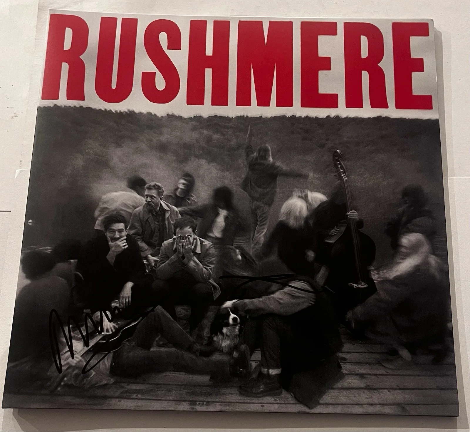 MUMFORD & SONS SIGNED RUSHMERE LP VINYL RECORD ALBUM MARCUS TED DWANE JSA COA, image 3