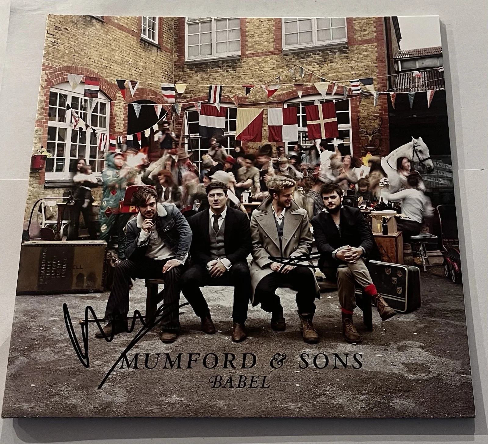 MUMFORD & SONS SIGNED BABEL LP VINYL RECORD ALBUM MARCUS TED DWANE JSA COA, изображение 3