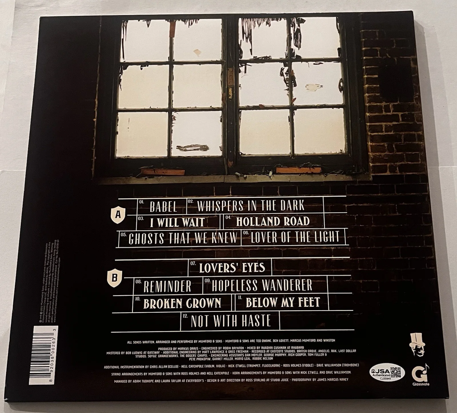 MUMFORD & SONS SIGNED BABEL LP VINYL RECORD ALBUM MARCUS TED DWANE JSA COA, изображение 4