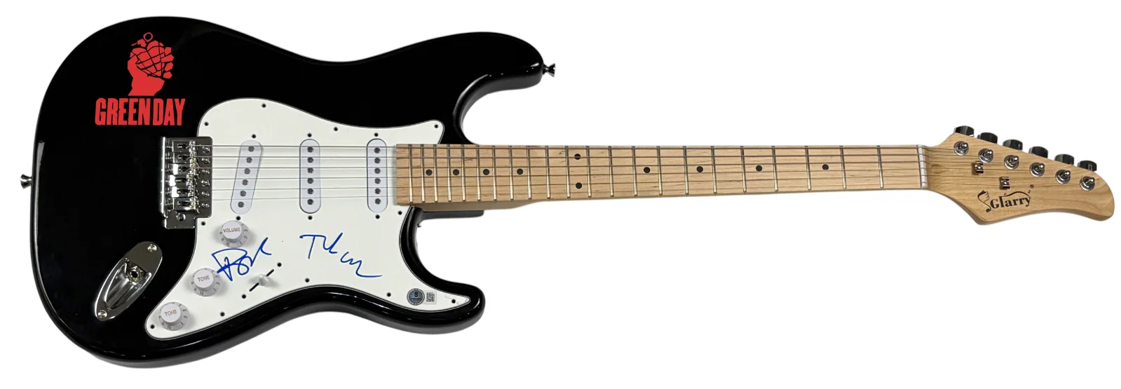 Green Day Signed Autograph Electric Guitar Billie Joe Armstrong Tre Cool BAS COA, image 2