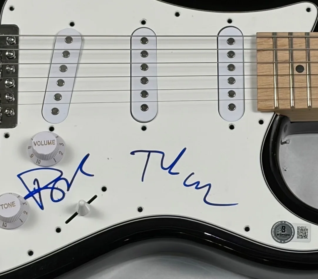 Green Day Signed Autograph Electric Guitar Billie Joe Armstrong Tre Cool BAS COA, image 4