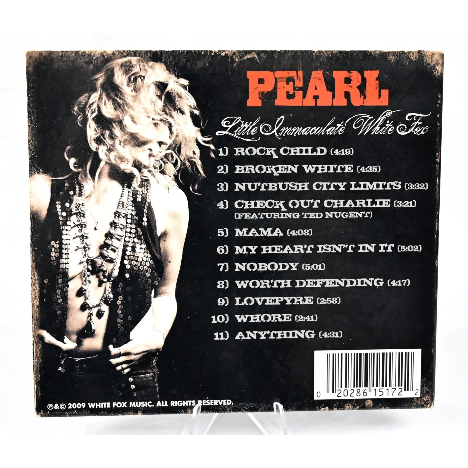 Pearl Aday Little White Immaculate Fox CD Signed Scott Ian Jim Wilson, image 5