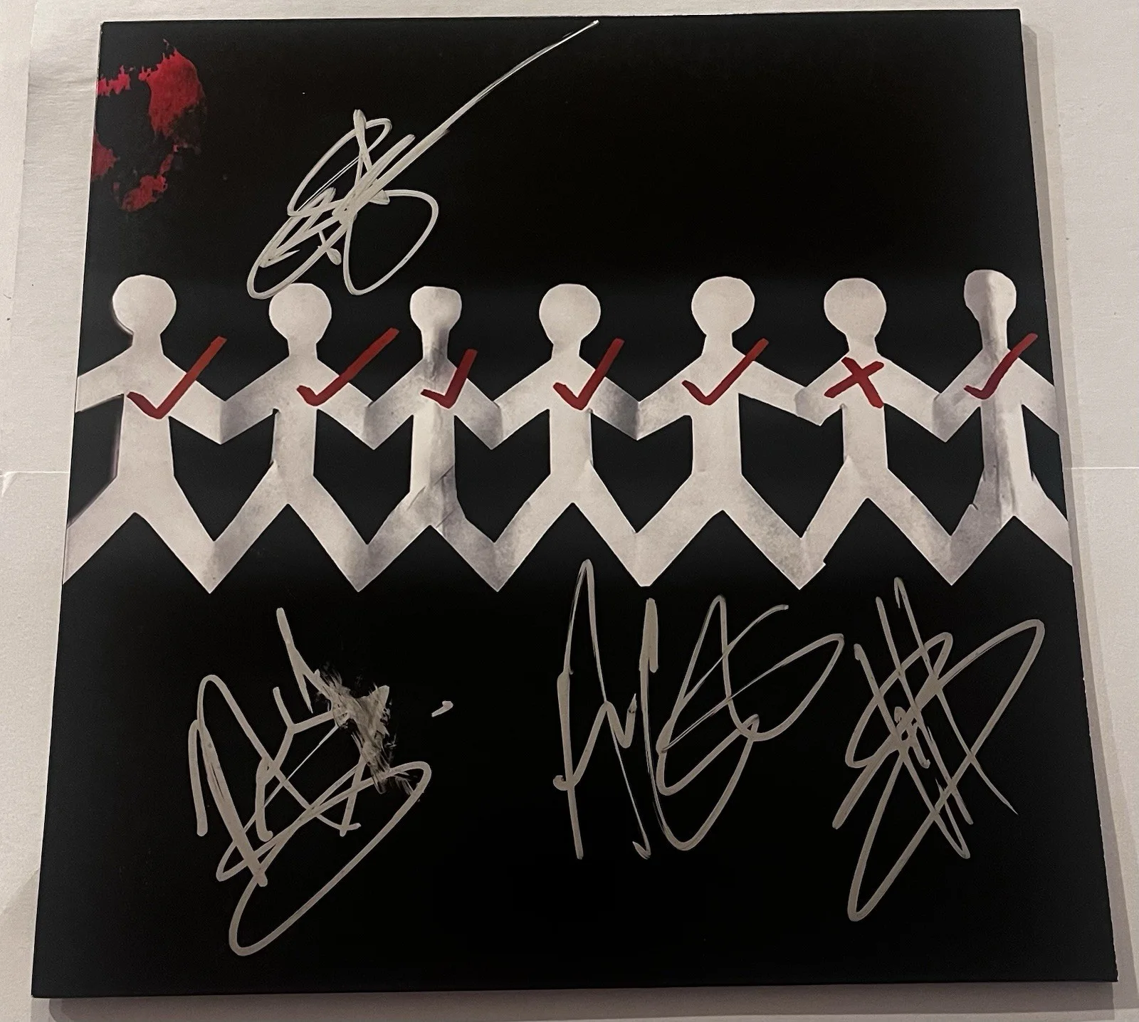 THREE DAYS GRACE SIGNED ONE X LP VINYL RECORD ALBUM ADAM GONTIER +3 JSA COA, изображение 3