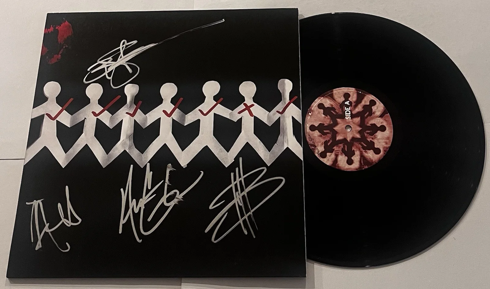 THREE DAYS GRACE SIGNED ONE X LP VINYL RECORD ALBUM ADAM GONTIER +3 JSA COA, изображение 2
