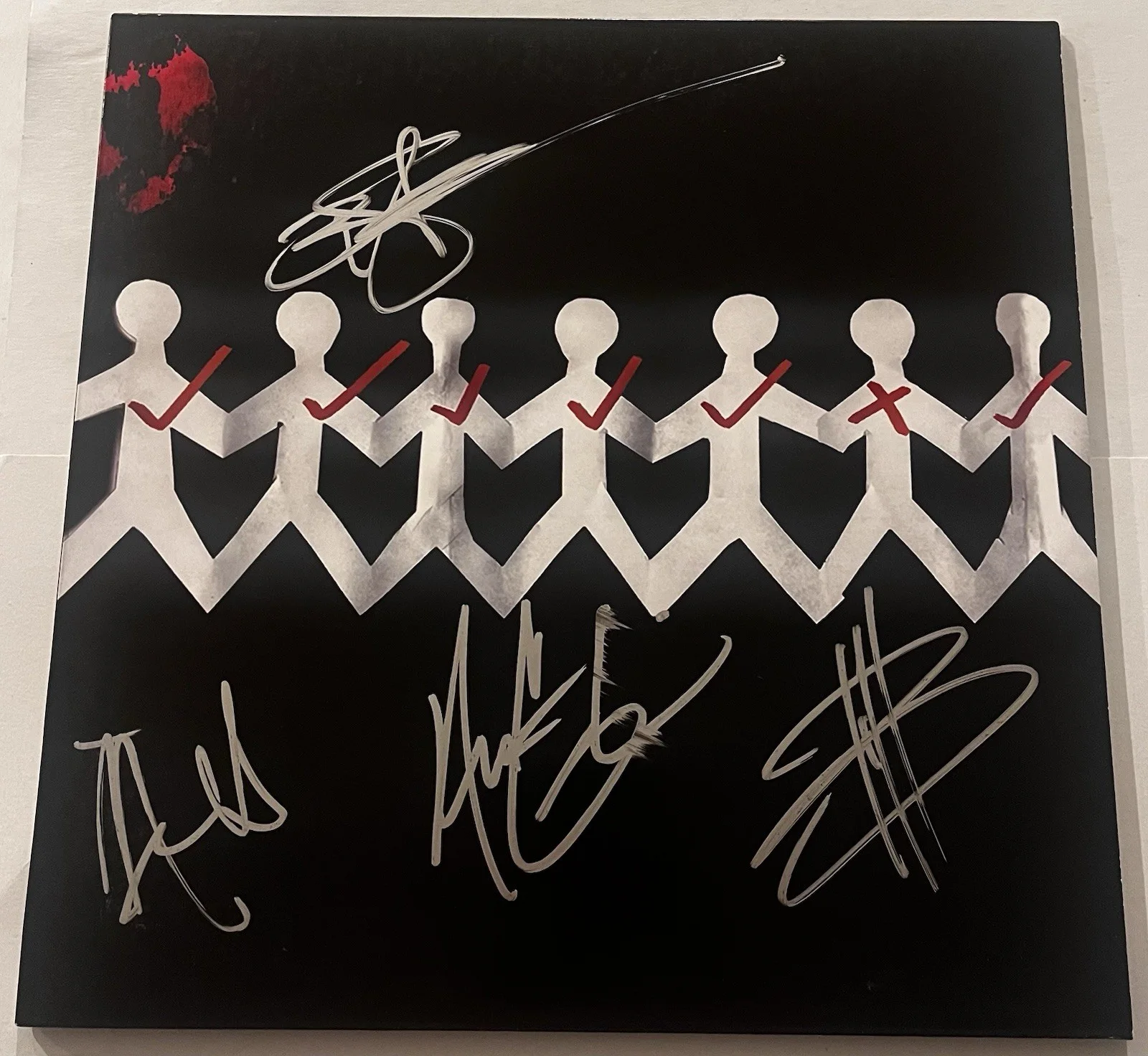 THREE DAYS GRACE SIGNED ONE X LP VINYL RECORD ALBUM ADAM GONTIER +3 JSA COA, изображение 3