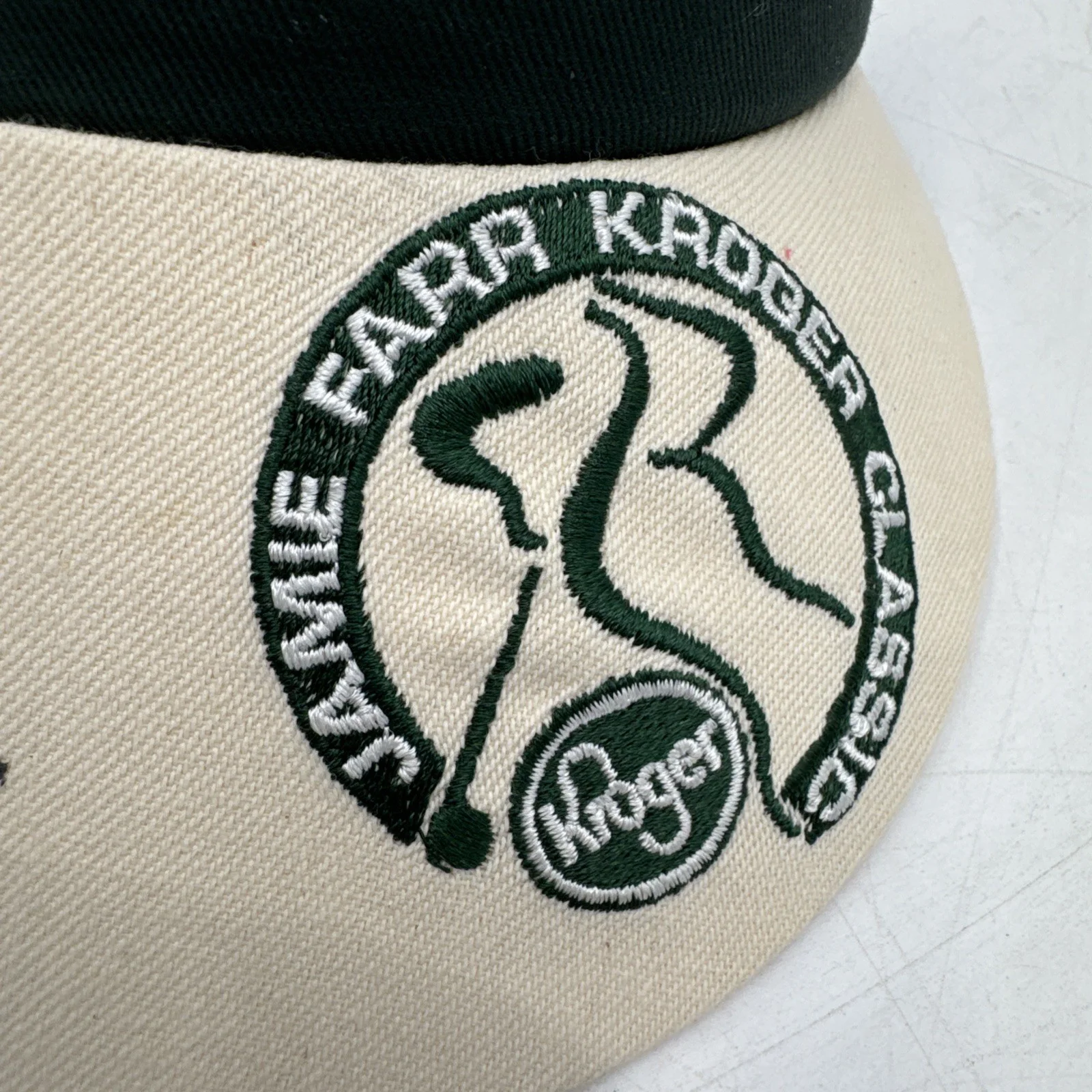 Jamie Farr — Jamie Farr Signed Hat Golf Visor MASH Klinger Kroger Toledo, image 3