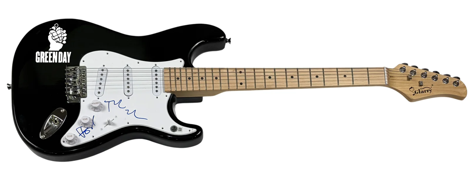 Green Day Signed Autograph Electric Guitar Billie Joe Armstrong Tre Cool Beckett, изображение 2
