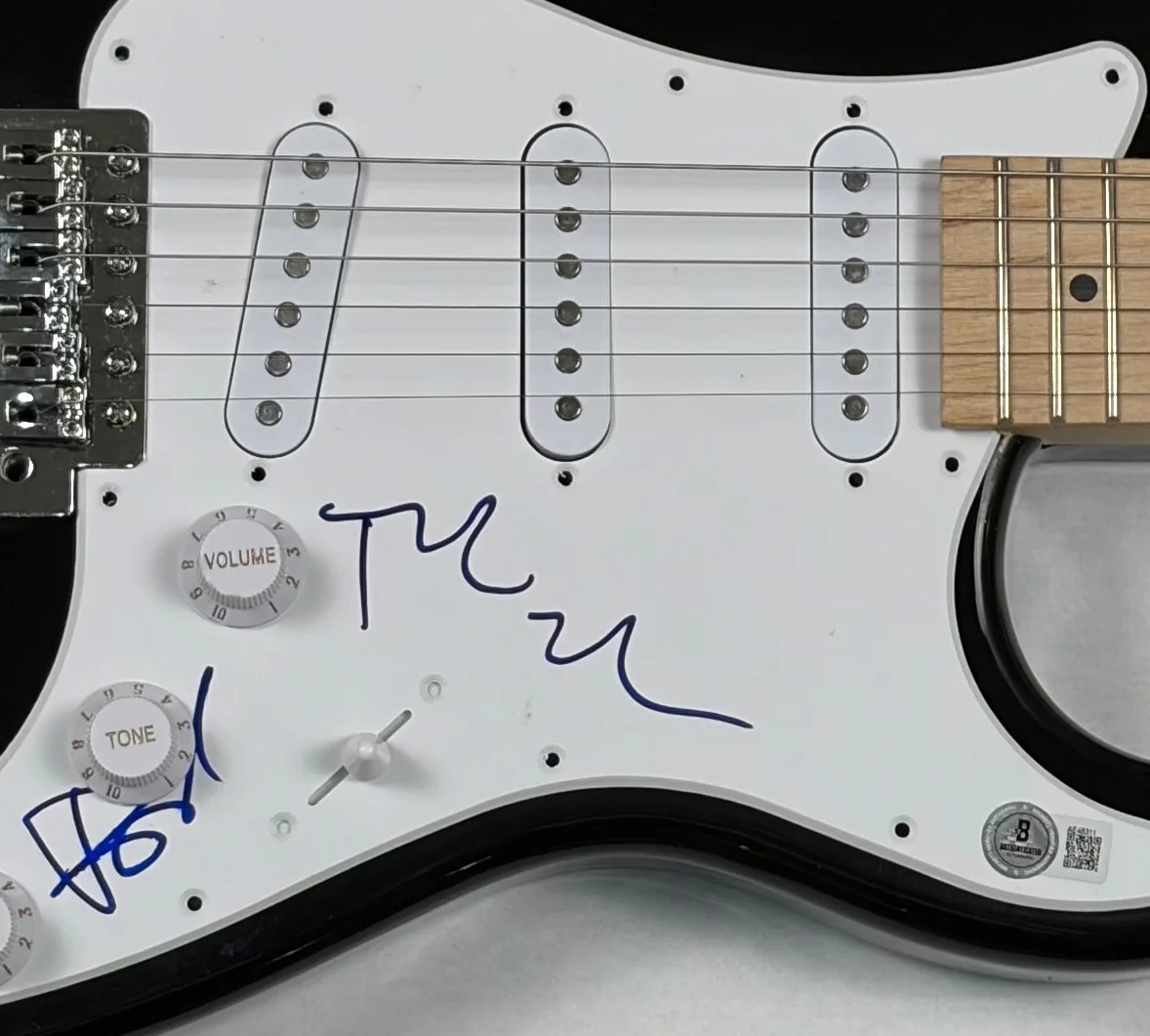 Green Day Signed Autograph Electric Guitar Billie Joe Armstrong Tre Cool Beckett, изображение 4