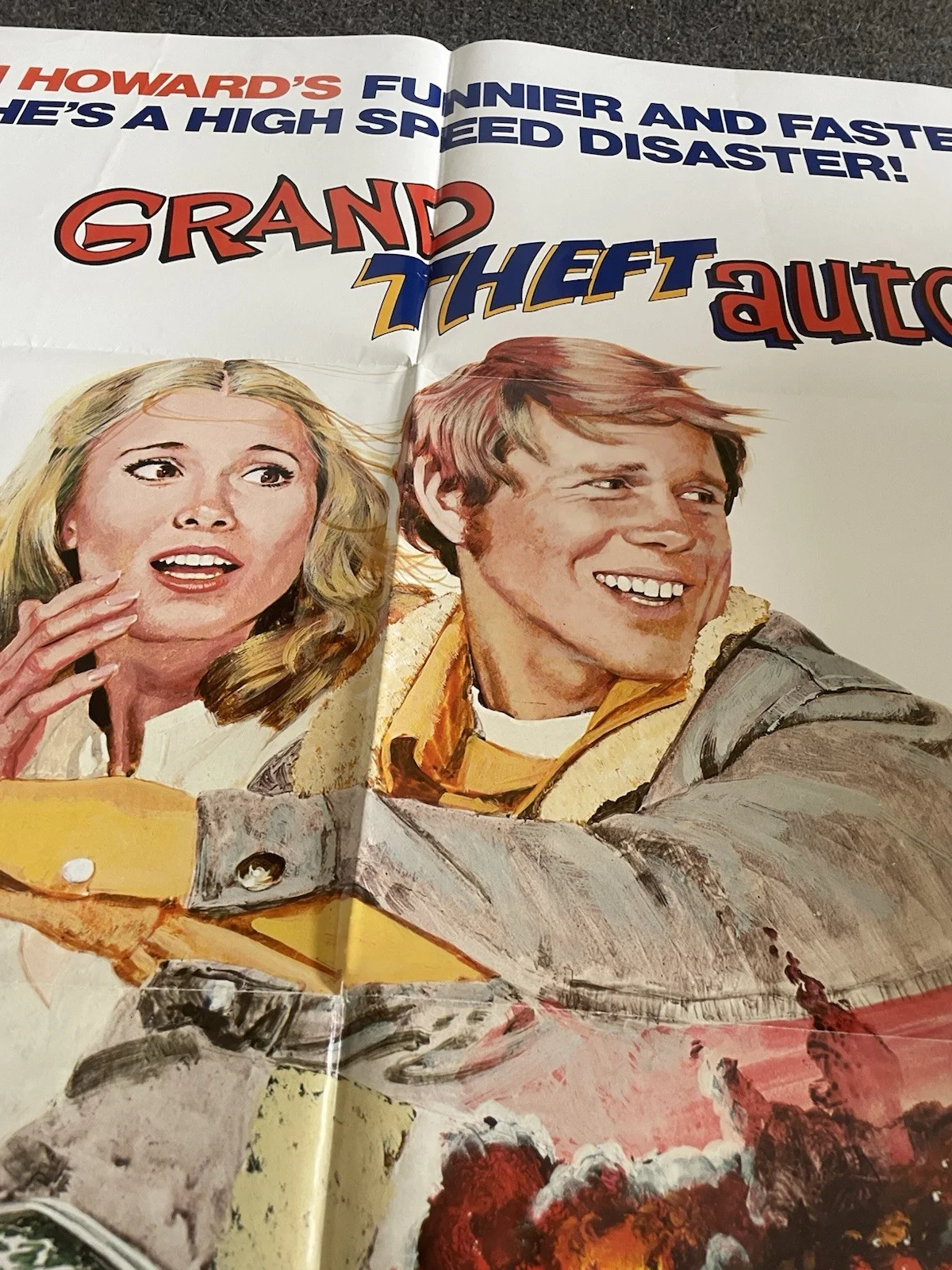 Grand Theft Auto 1977 ORIGINAL 27X41 MOVIE POSTER RON HOWARD NANCY MORGAN, изображение 2
