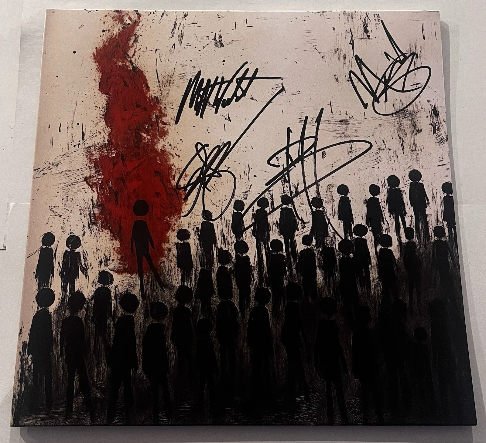 THREE DAYS GRACE SIGNED ALIENATION LP VINYL RECORD ALBUM JSA COA, изображение 3