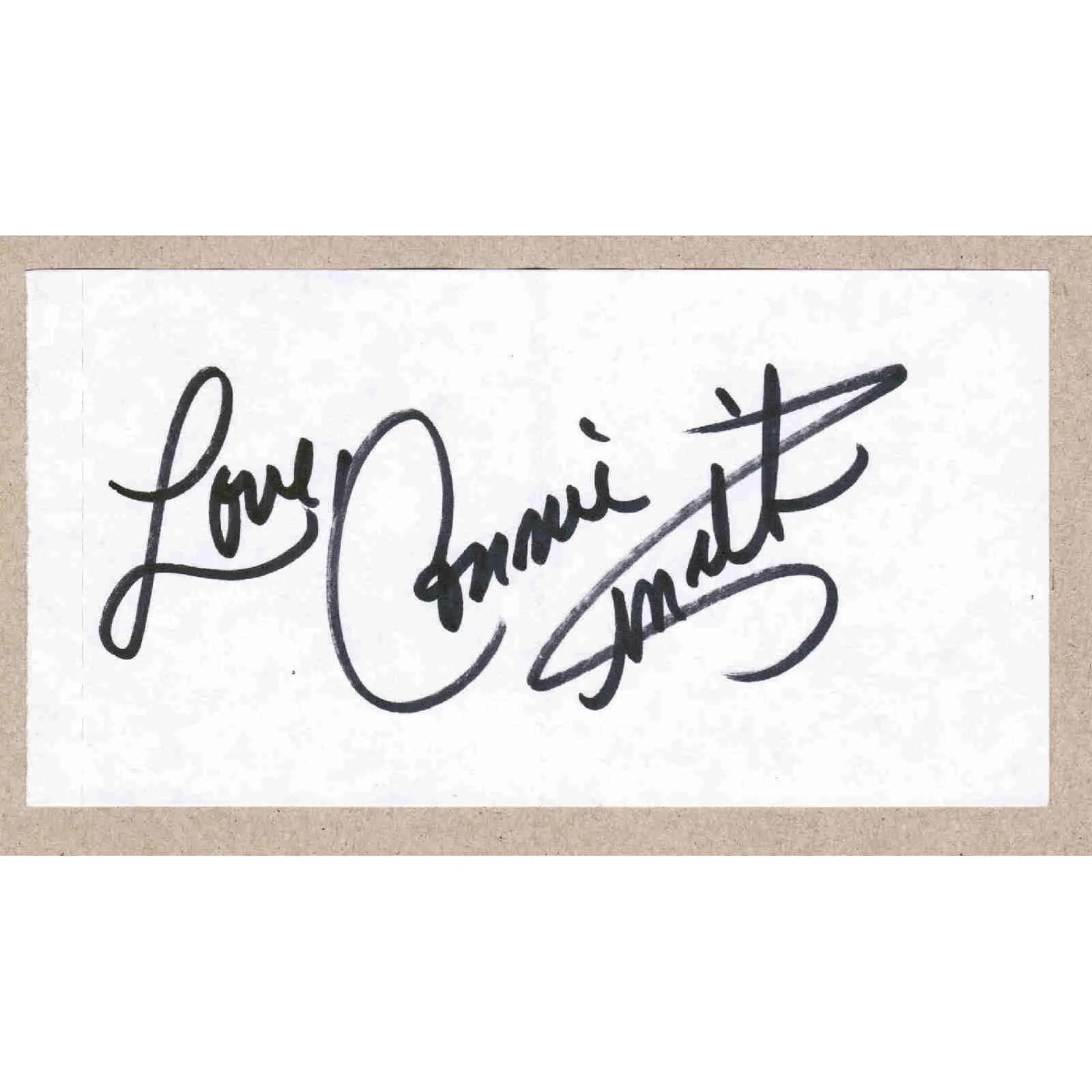 1990's Connie Smith Signed Autograph w/ Fan Taken 5 x 3.5 OOAK Photo Vintage, изображение 2