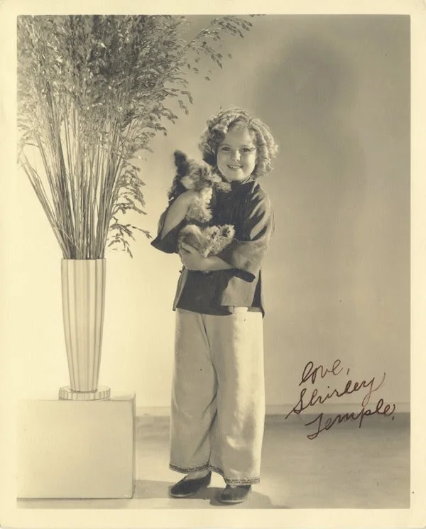 Shirley Temple — Shirley Temple Original Autograph signed 1936 Double Weight 8x10 Photo Stowaway