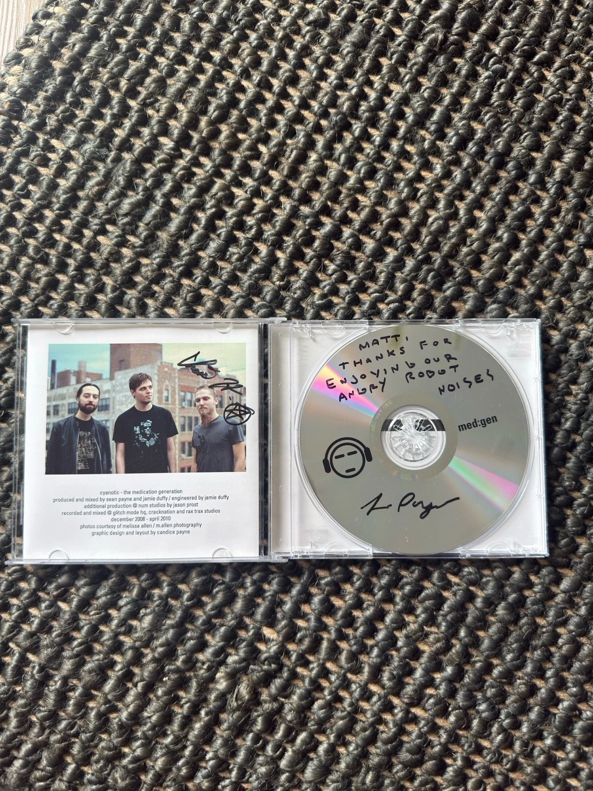 Cyanotic The Medication Generation Signed Autographed Industrial Rare, image 2