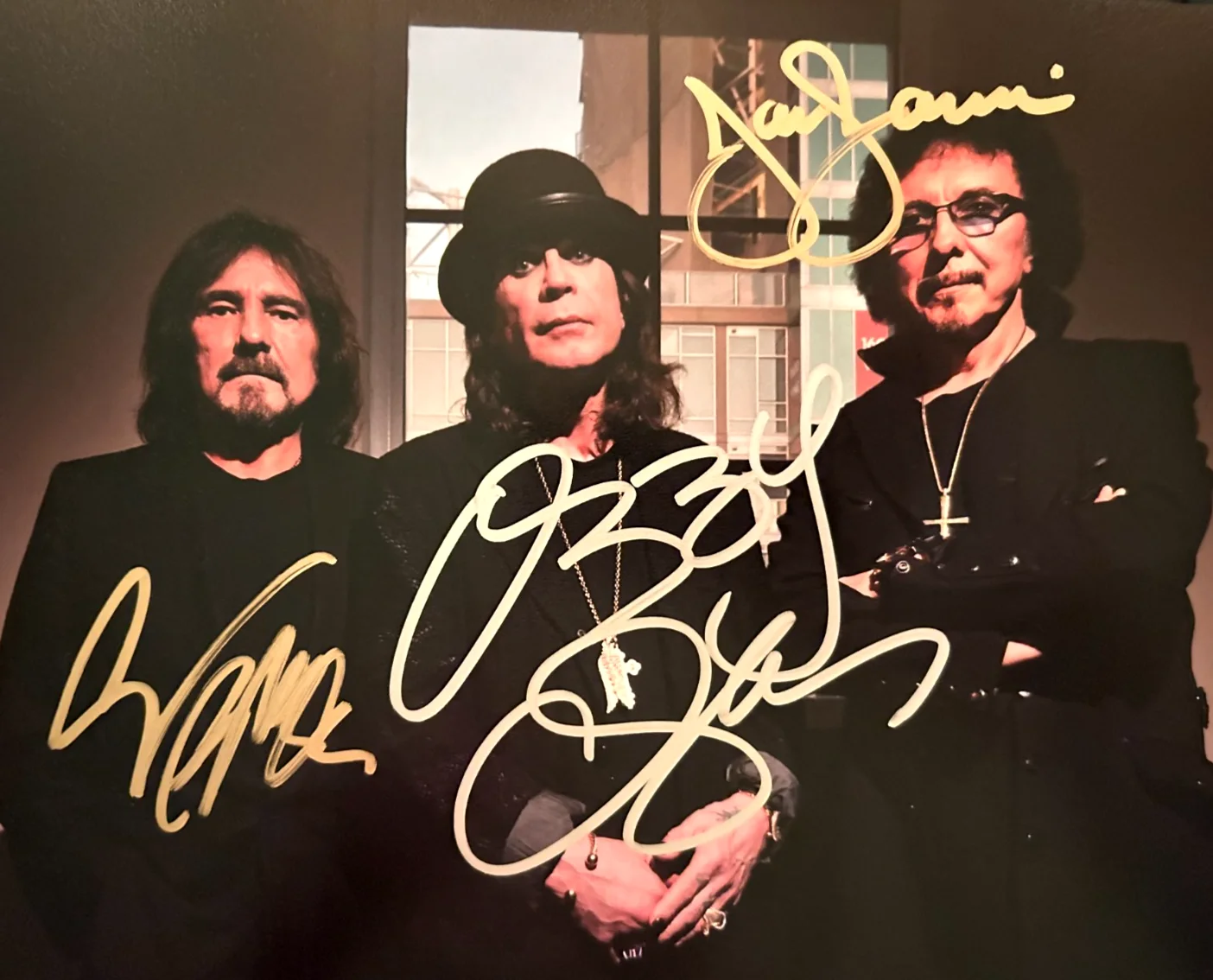 BLACK SABBATH (Ozzy Osbourne +2) Signed 8x10" Authentic Original Autograph w/COA, image 3
