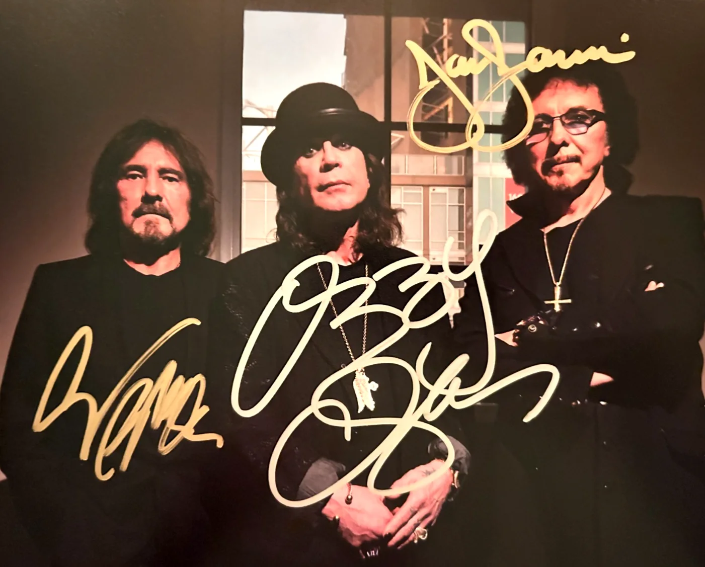 BLACK SABBATH (Ozzy Osbourne +2) Signed 8x10" Authentic Original Autograph w/COA, image 5