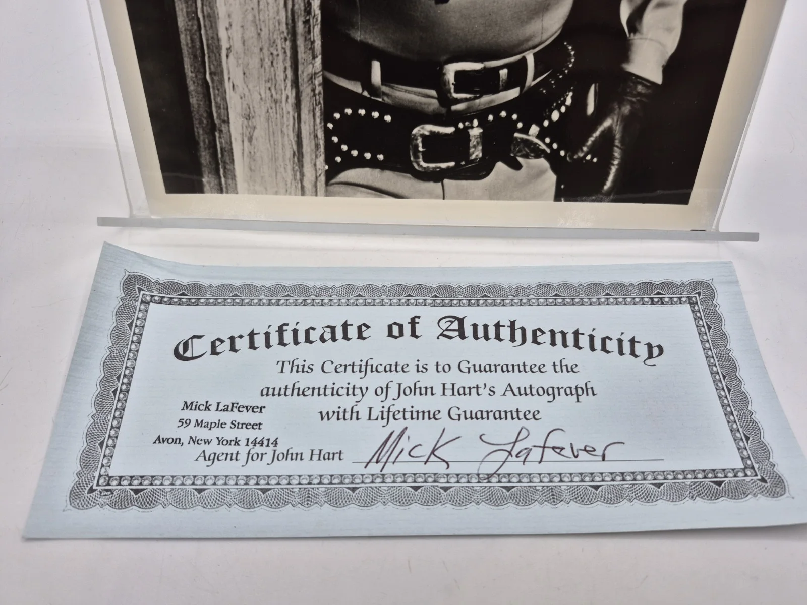 *SIGNED* The Lone Ranger John Hart 8x10 With COA Authentic Auto, image 4