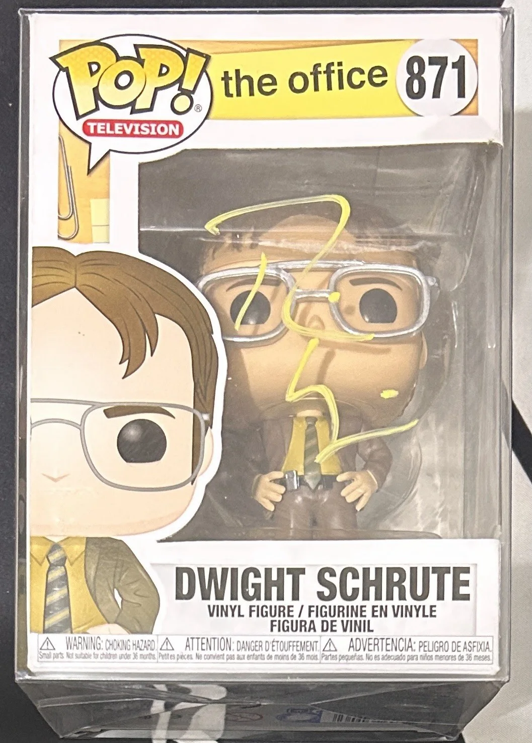 Rainn Wilson — Rainn Wilson Signed Dwight Schrute Funko Pop. JSA COA. The Office