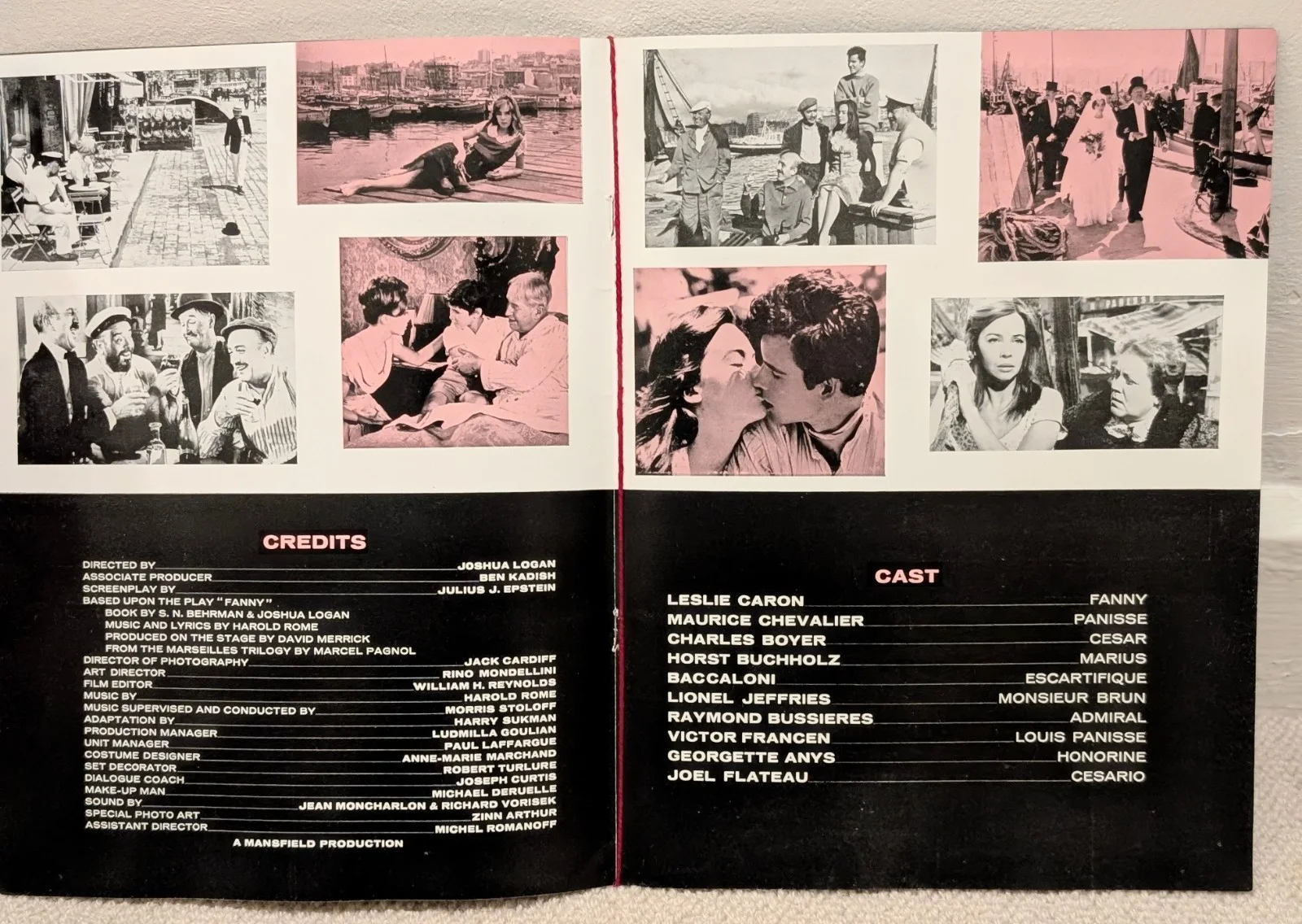 1961 Film Movie Brochure for Fanny Directed by Joshua Logan. Rare., изображение 3