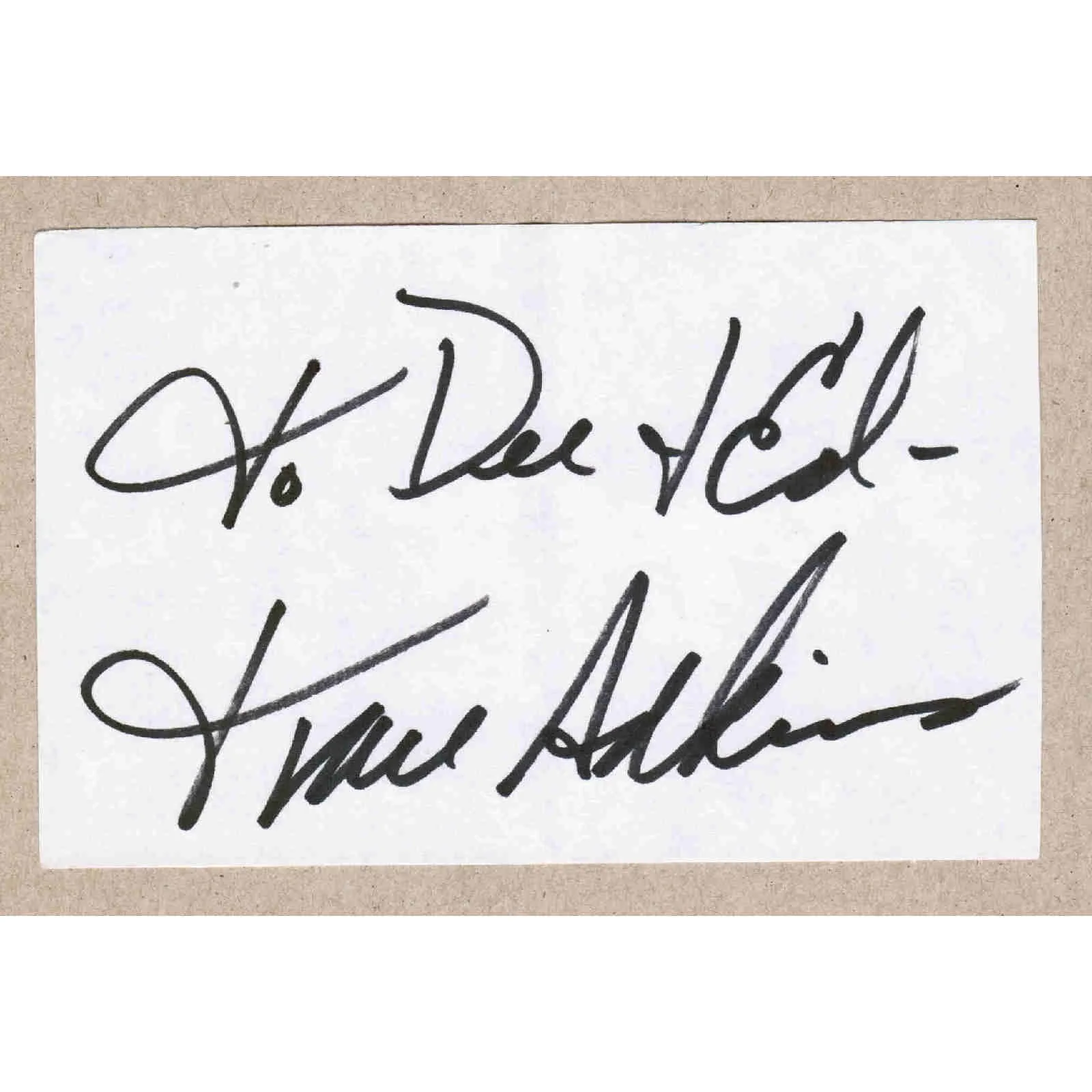 1990's Trace Adkins Signed Autograph w/ Fan Taken 4 x 3.5 OOAK Photo Vintage, изображение 2