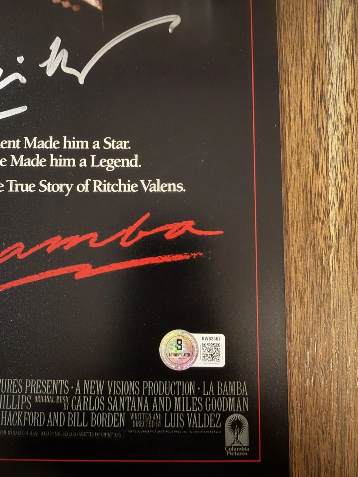 Luis Valdez 'La Bamba’ Movie Director Signed 12x18 Photo Beckett, изображение 2