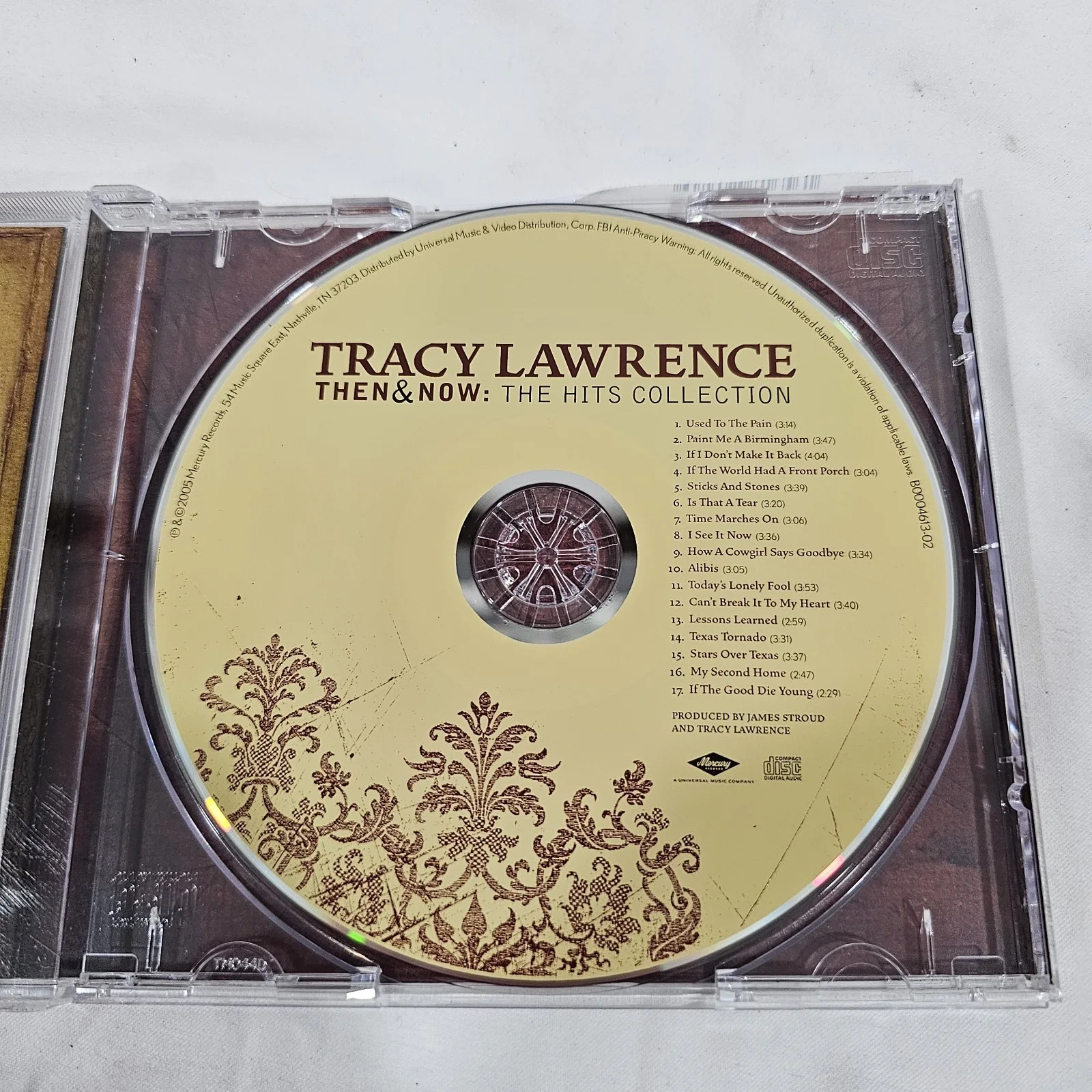 Tracy Lawrence Signed Cd "Then and Now: The Hits Collection", изображение 3