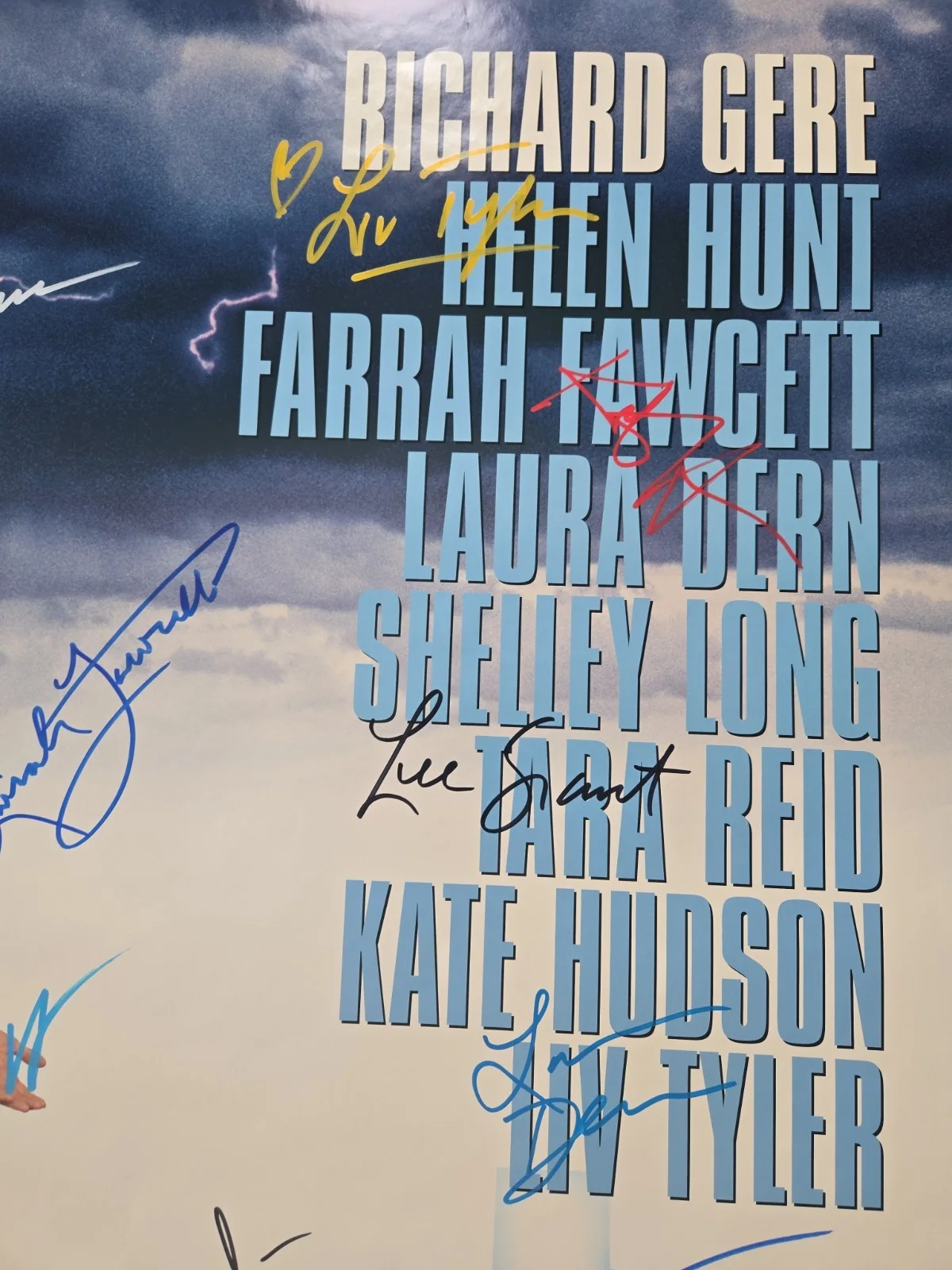 Farrah Fawcett- Richard Gere Plus 10 Others ' Dr. T ' Signed Film Poster. C.O.A, изображение 3