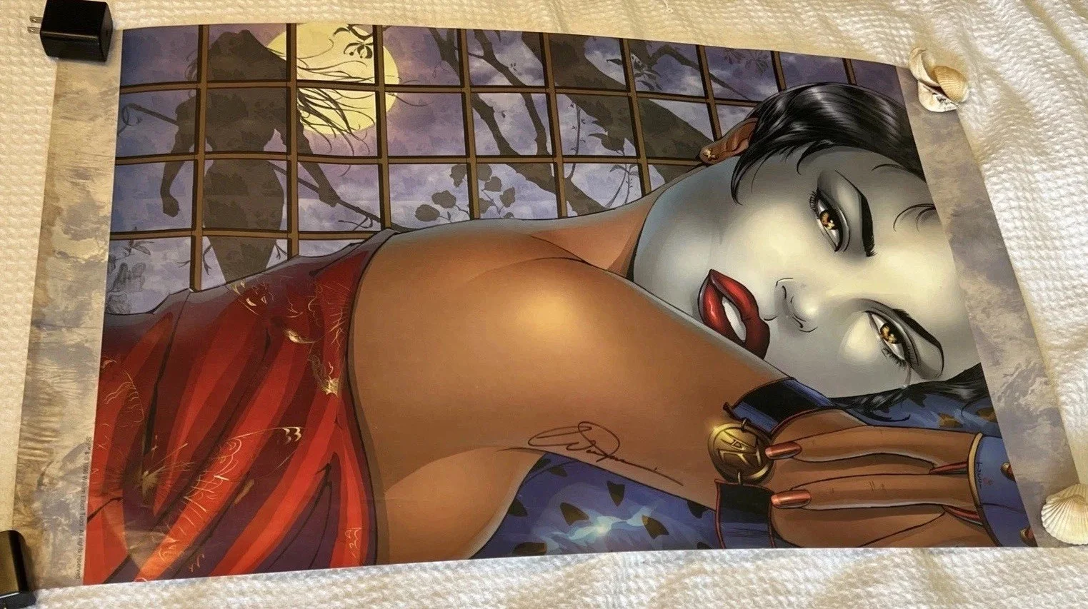 William Tucci — SHI Poster Autographed By Artist & Creator William Tucci Vintage 1996 35” X 22”, image 2