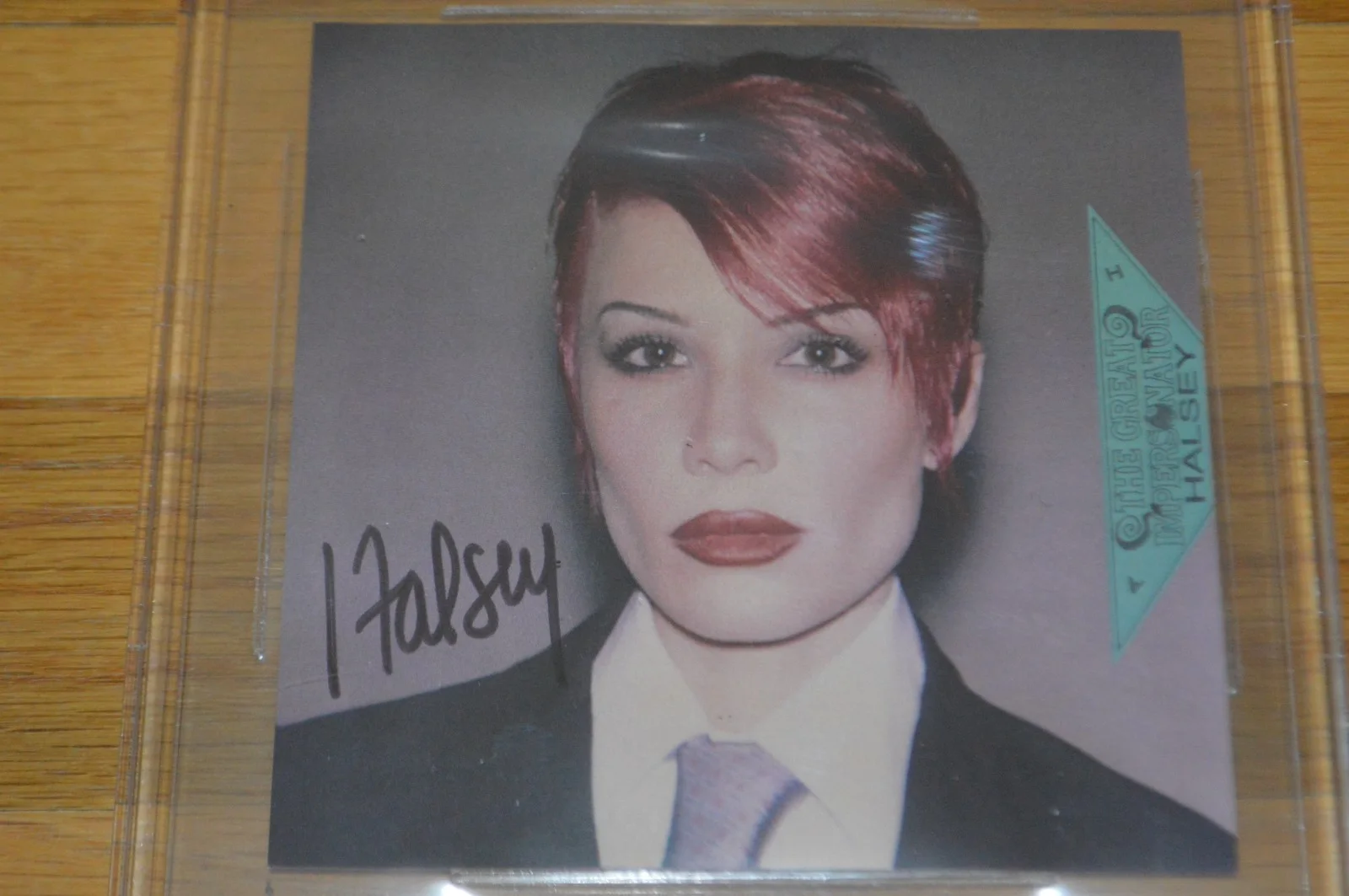 Halsey Autographed "Great Impersonator" CD Insert with Encapsulated Beckett COA, image 2