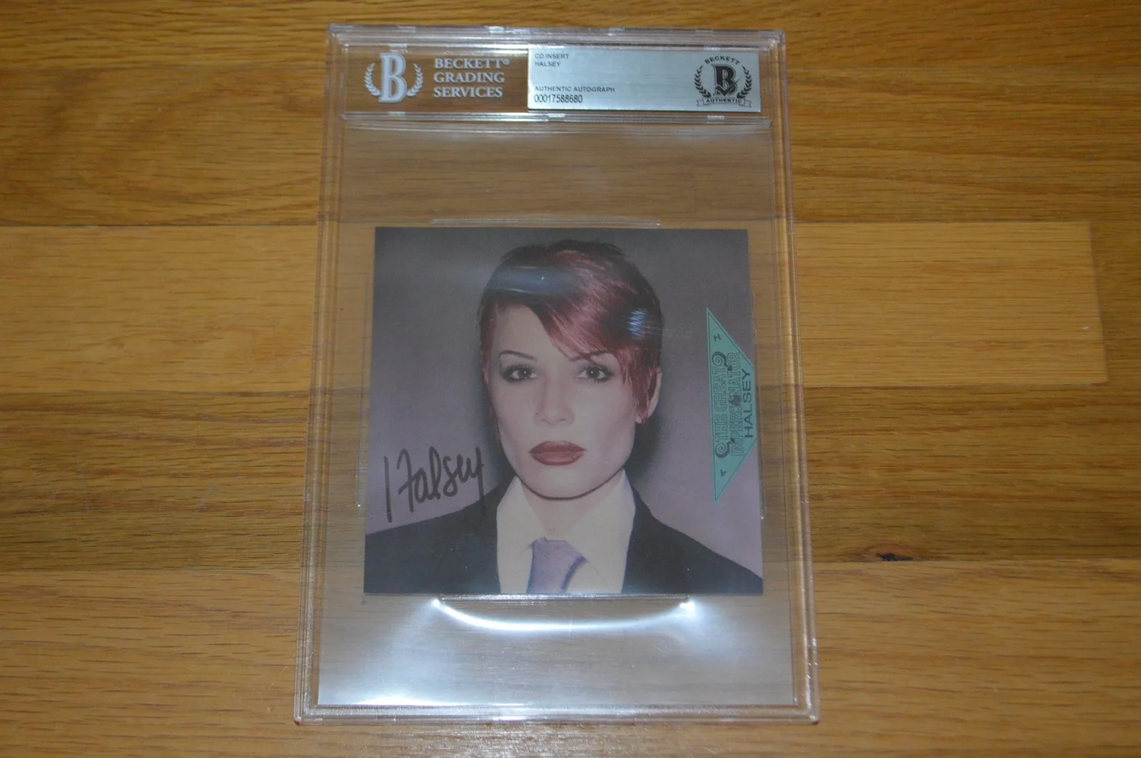Halsey Autographed "Great Impersonator" CD Insert with Encapsulated Beckett COA, image 5