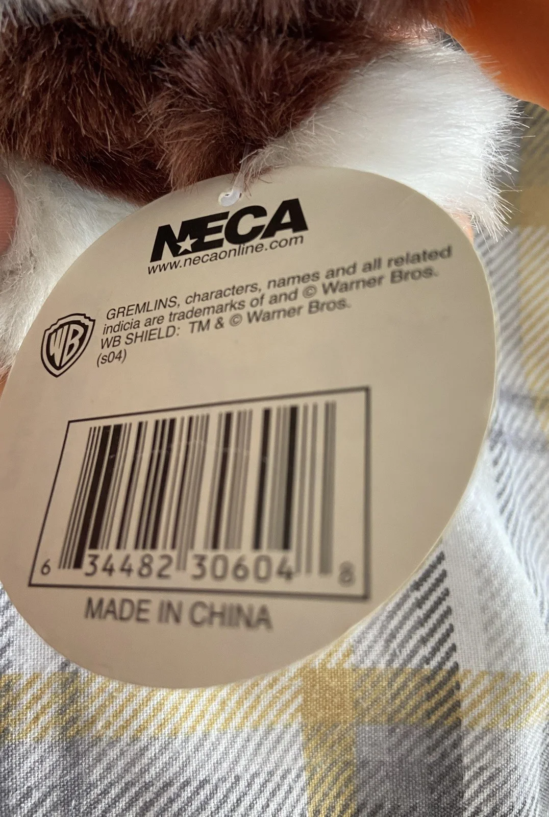 Neca Gizmo 13cm Sitting Plush Gremlins Mogwai with Tags, image 3