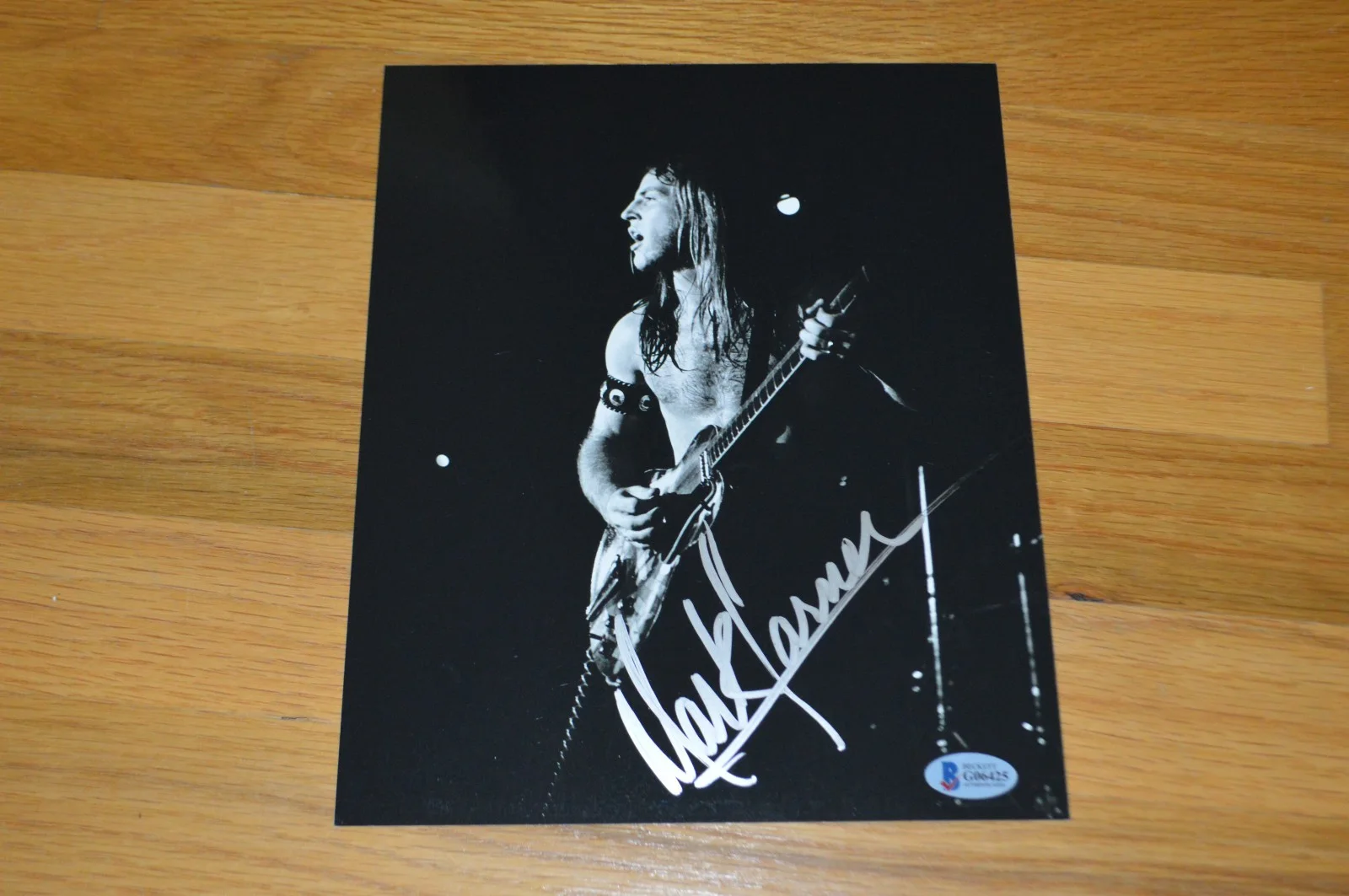 Grand Funk Railroad Mark Farner Autographed 8x10 B/W Photo with Beckett Hologram, изображение 4