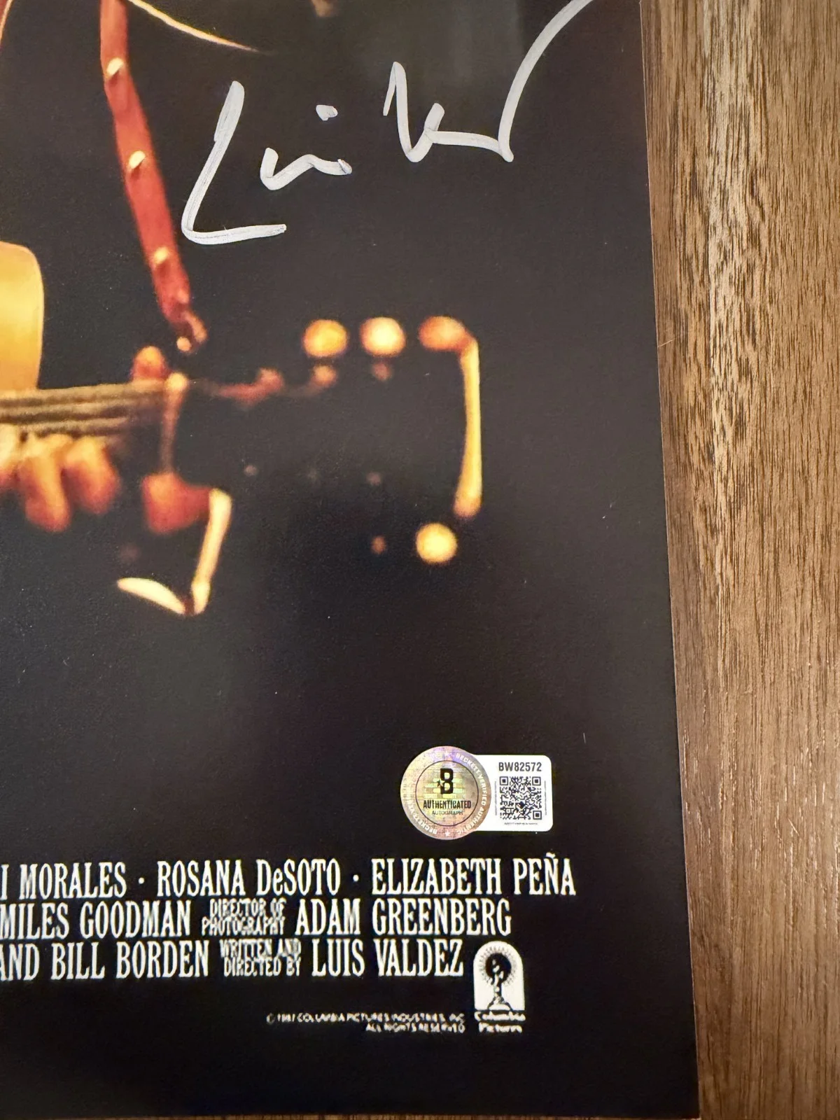 Luis Valdez 'La Bamba’ Movie Director Signed 12x18 Photo Beckett, изображение 2