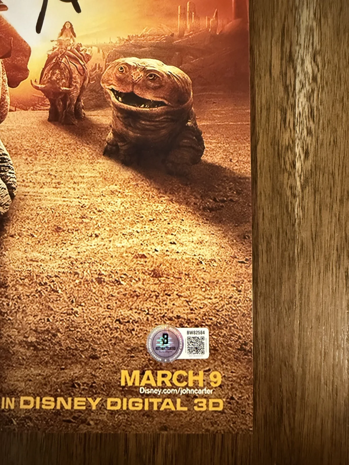Andrew Stanton ‘John Carter’ Movie Director Signed 12x18 Photo Beckett, изображение 2