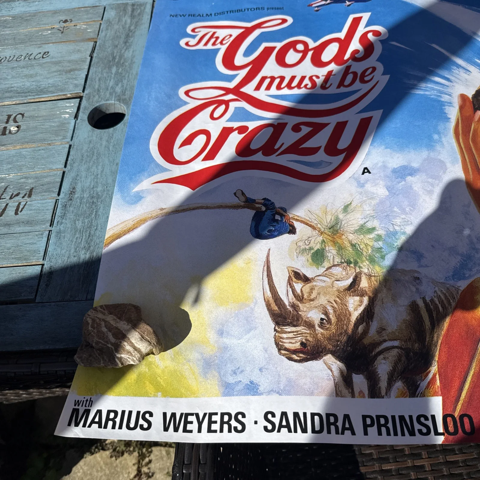 The Gods Must Be Crazy 1980 Original Quad Poster Rolled Rare, image 2